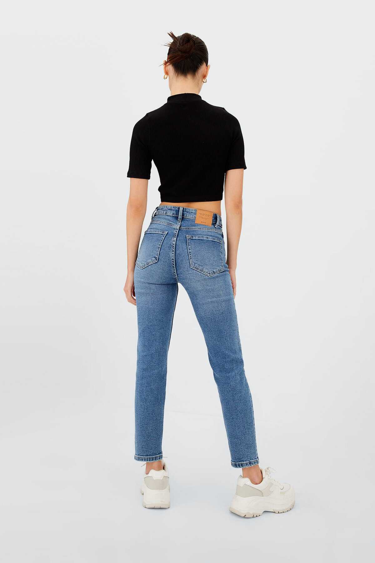 مامان ژان لباس باریک آبی زنانه