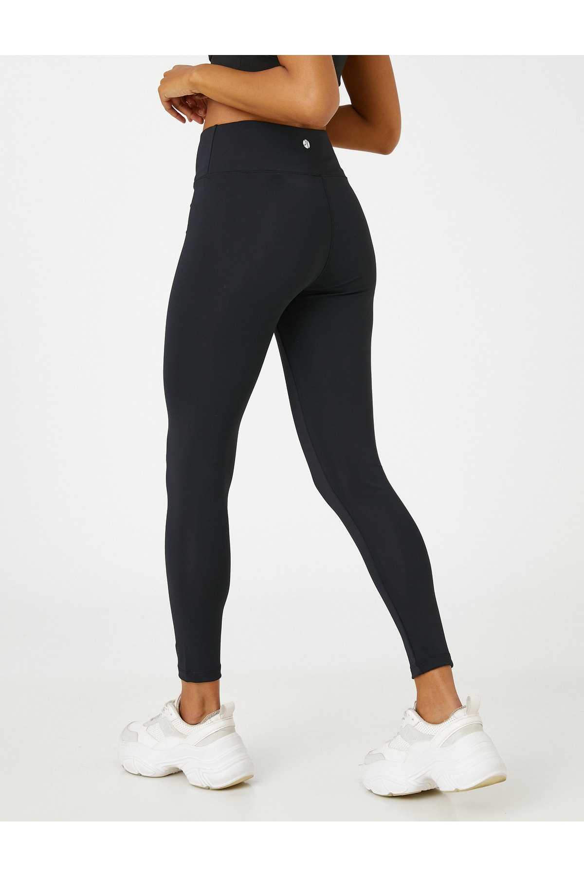 شلوار ساق بلند اسپرت با بافت ابریشمی کمر بلند