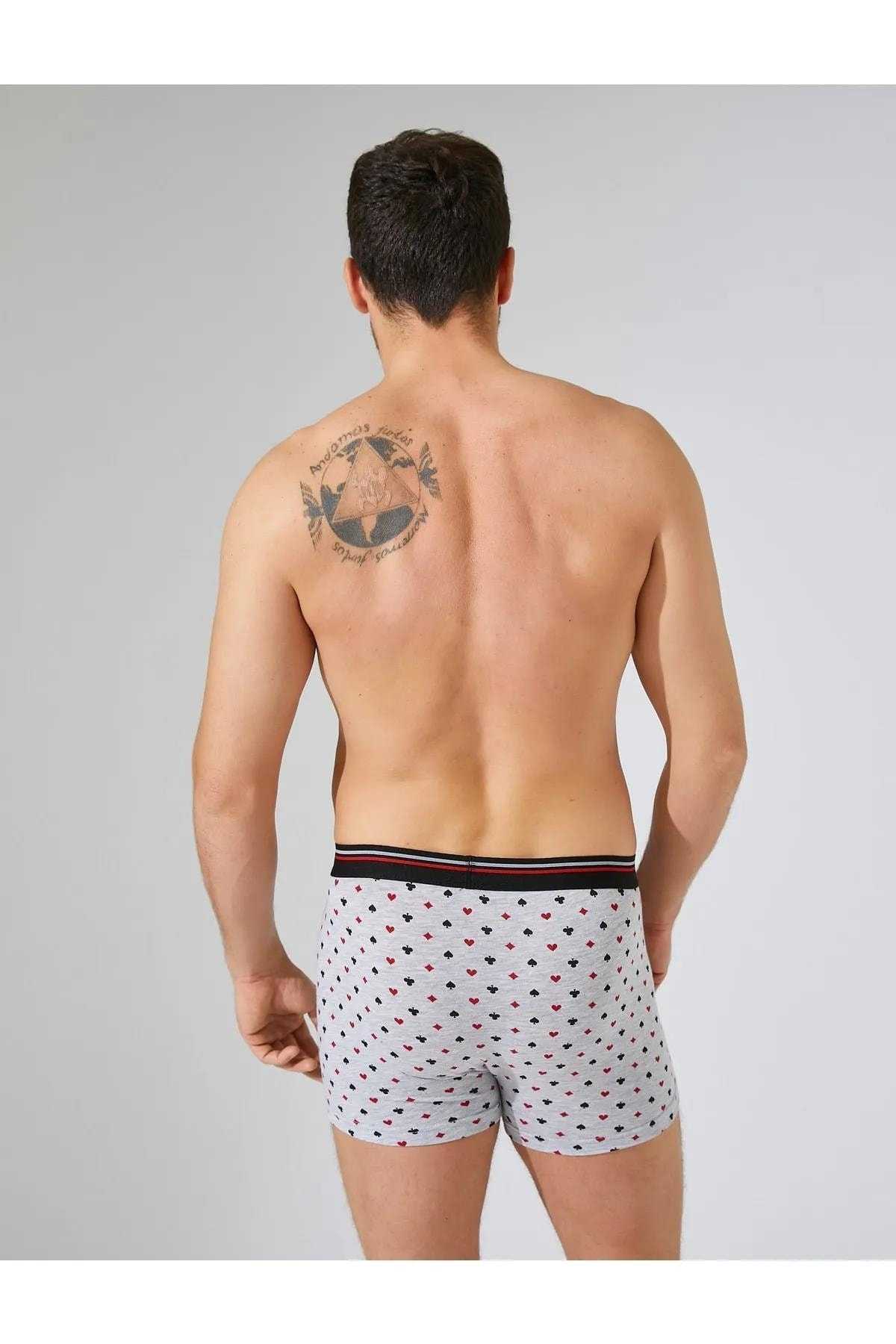 3 بسته باکسر طرح دار پنبه ای