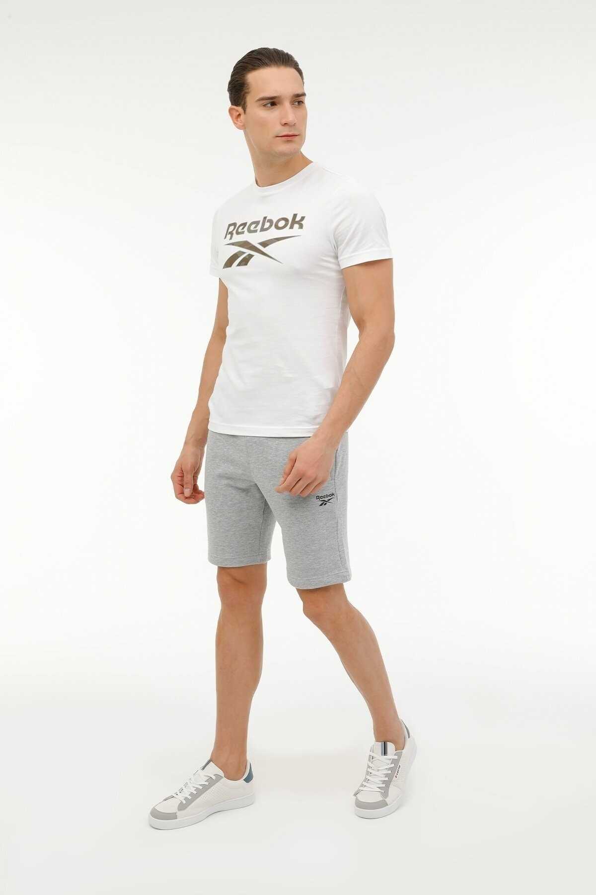 شورت مردانه خاکستری کوتاه ساق چپ Rı Ft