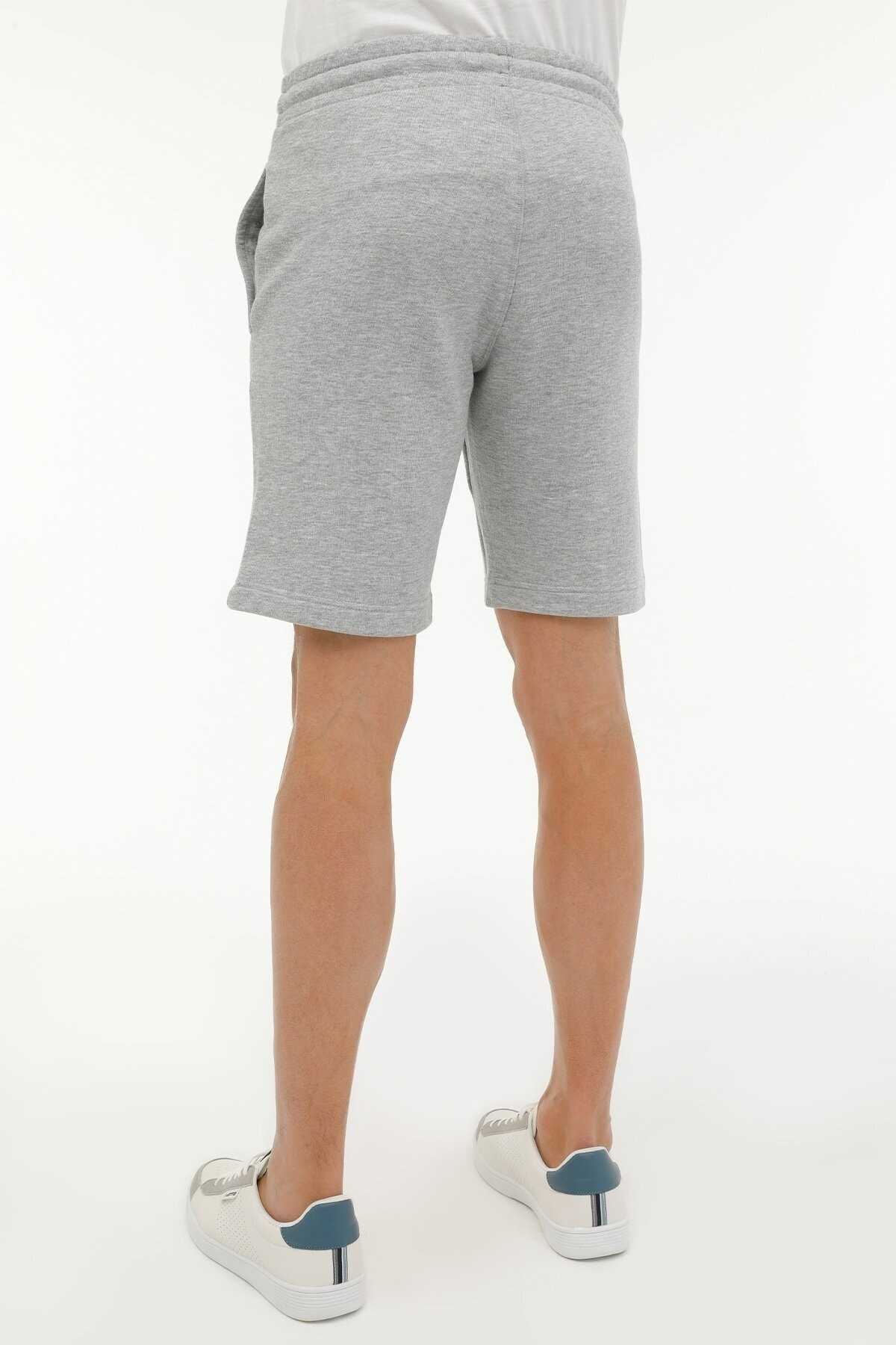 شورت مردانه خاکستری کوتاه ساق چپ Rı Ft