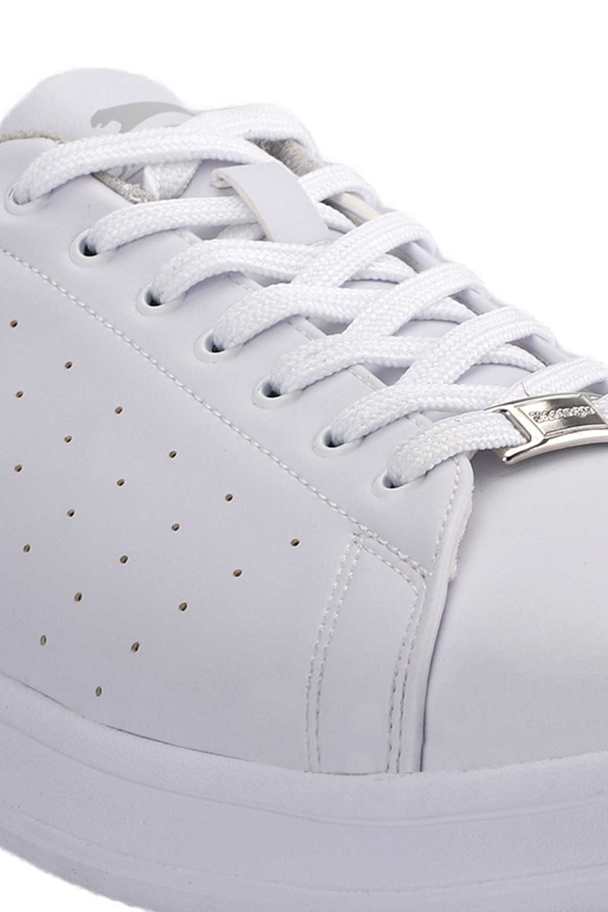 کفش مردانه کتانی سایز بزرگ PIANO I سفید