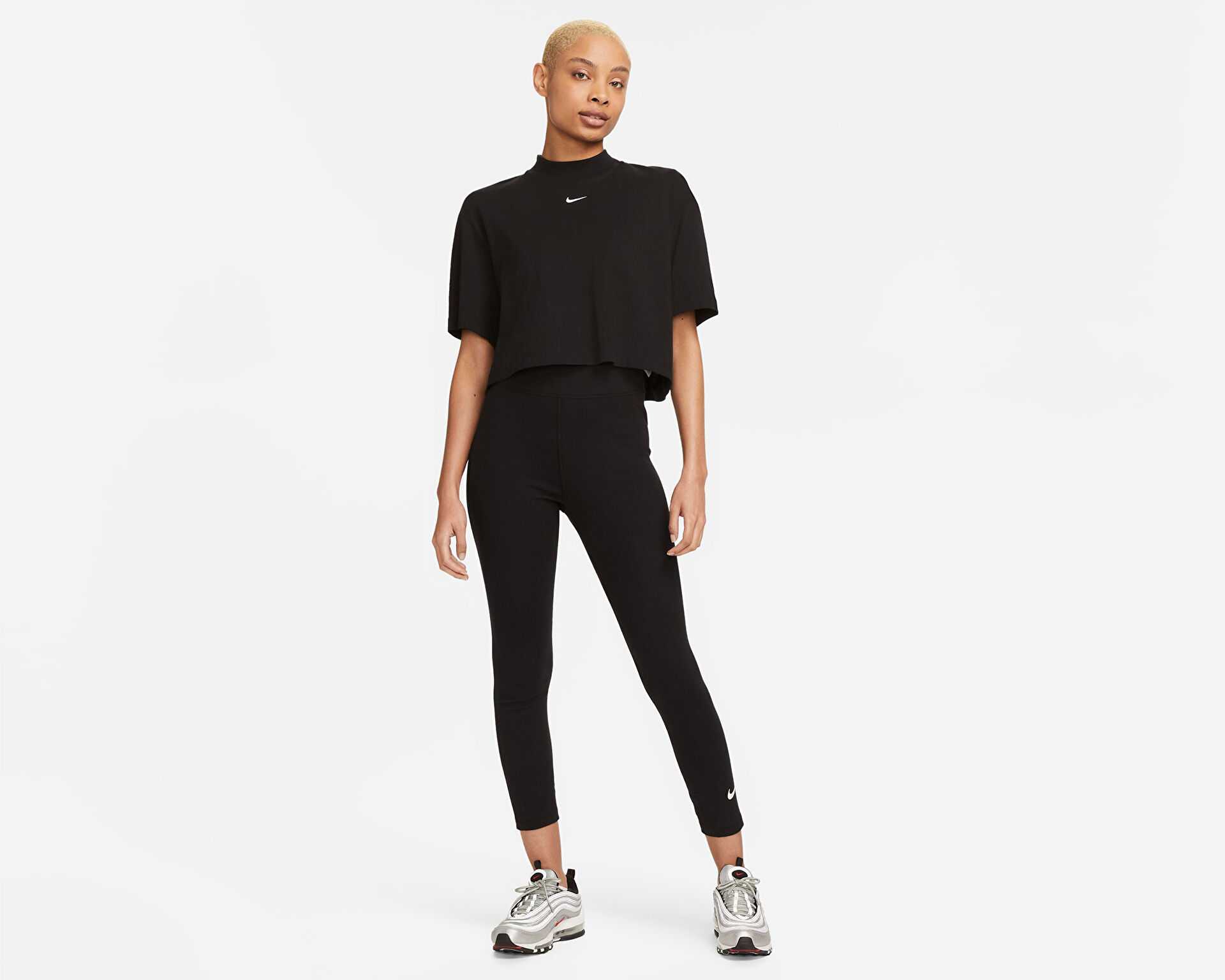 شلوار ساق روزانه W Nsw Nk Clsc Hr 7/8 Tight Lbr