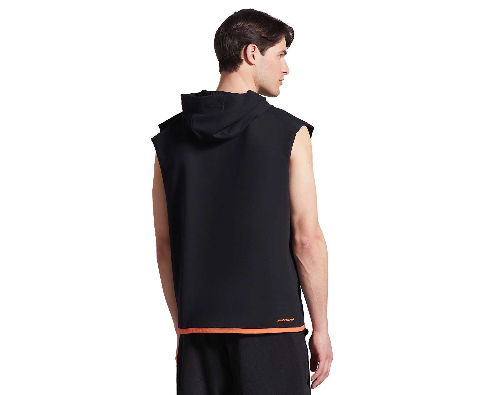 سویشرت بدون آستین روزانه M Lw Fleece Two Yarn Mesh Detailed Sleeveless Hoodie Sweatsh