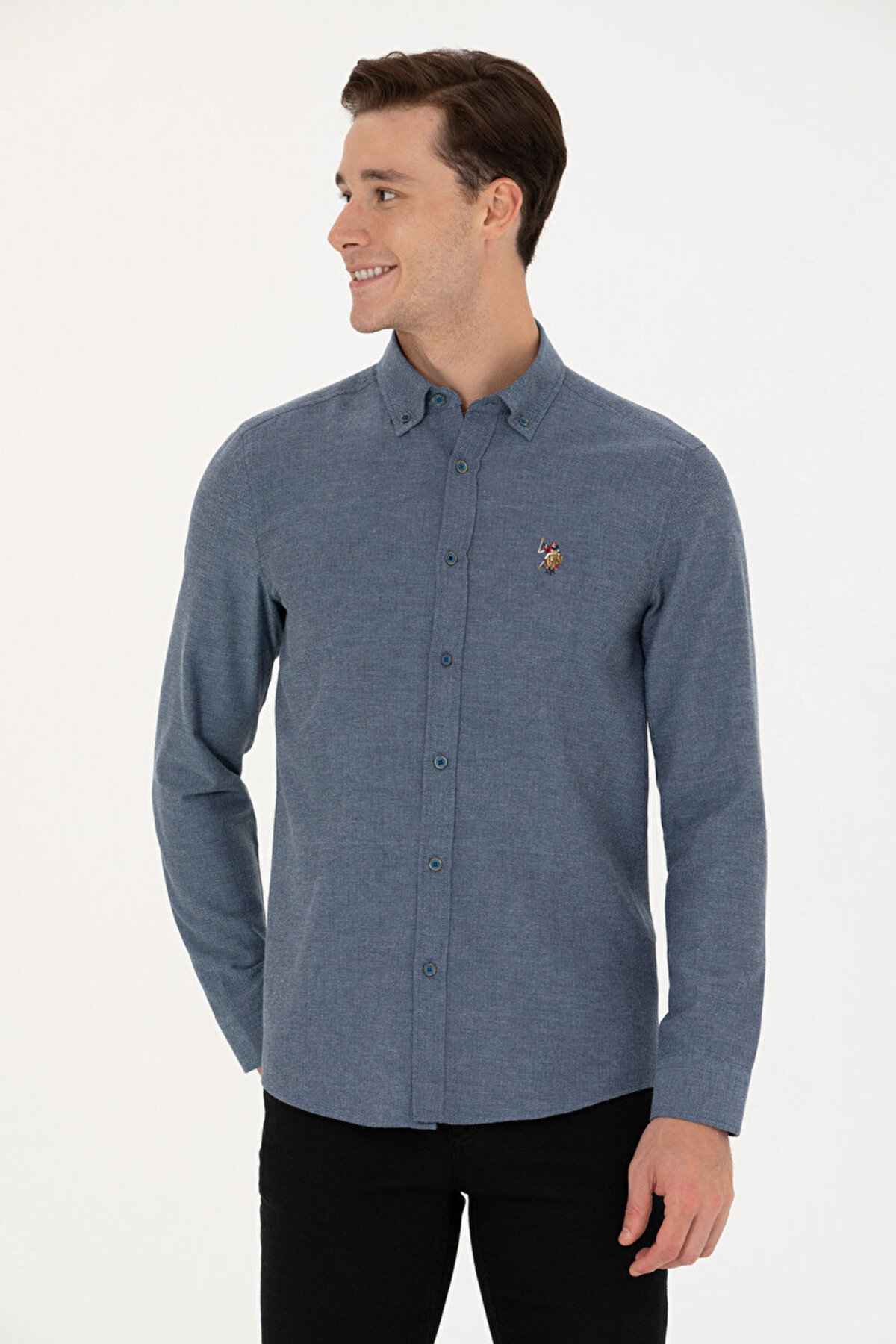 پایه. پولو اسن. پیراهن باریک مردانه - G081SZ004-000-