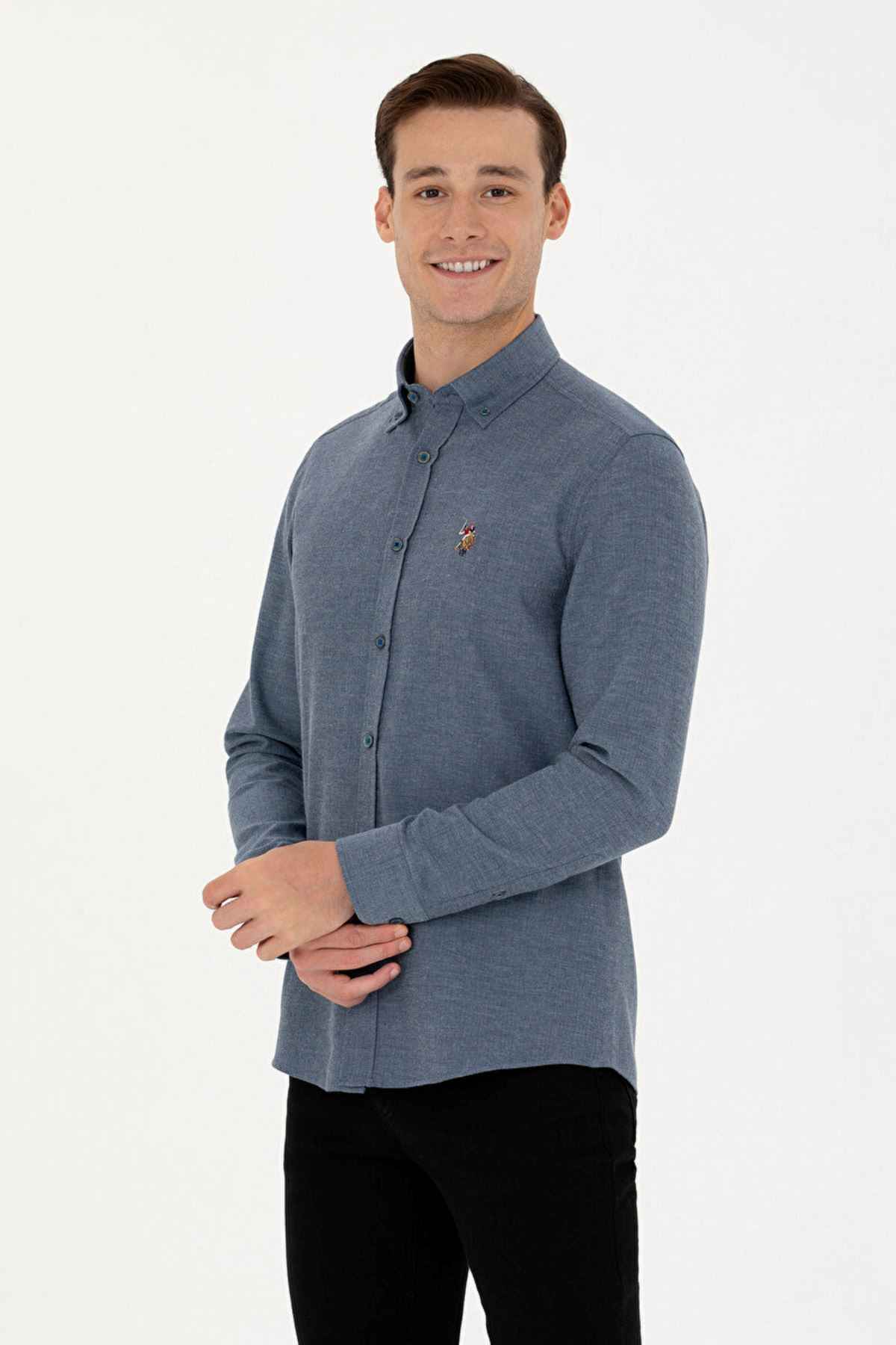 پایه. پولو اسن. پیراهن باریک مردانه - G081SZ004-000-