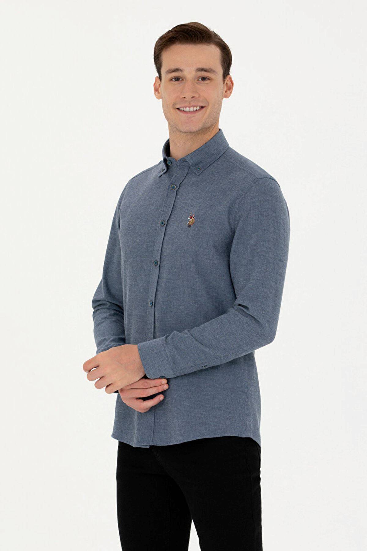 پایه. پولو اسن. پیراهن باریک مردانه - G081SZ004-000-