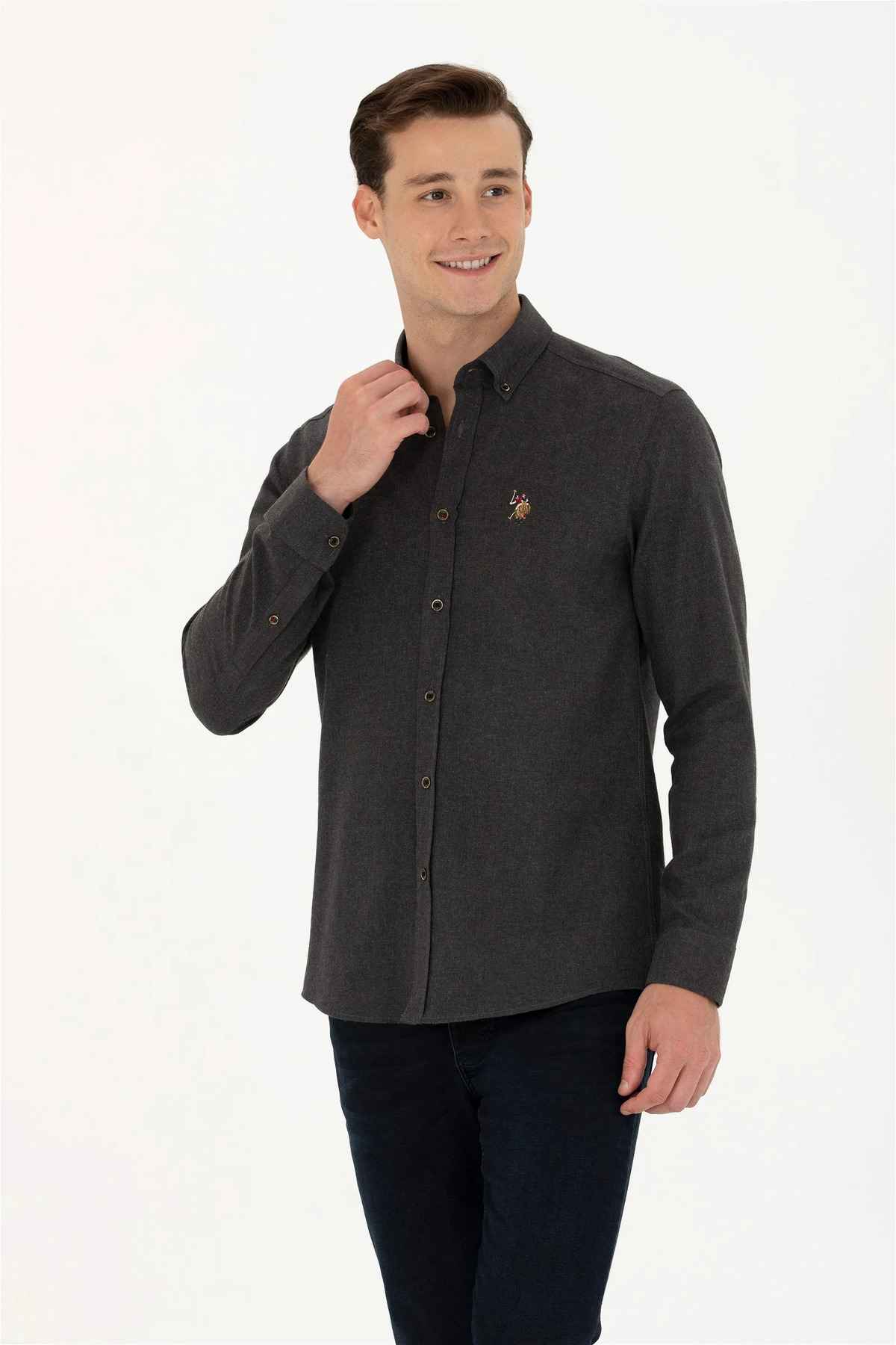 پایه. پولو اسن. پیراهن باریک مردانه - G081SZ004-000-