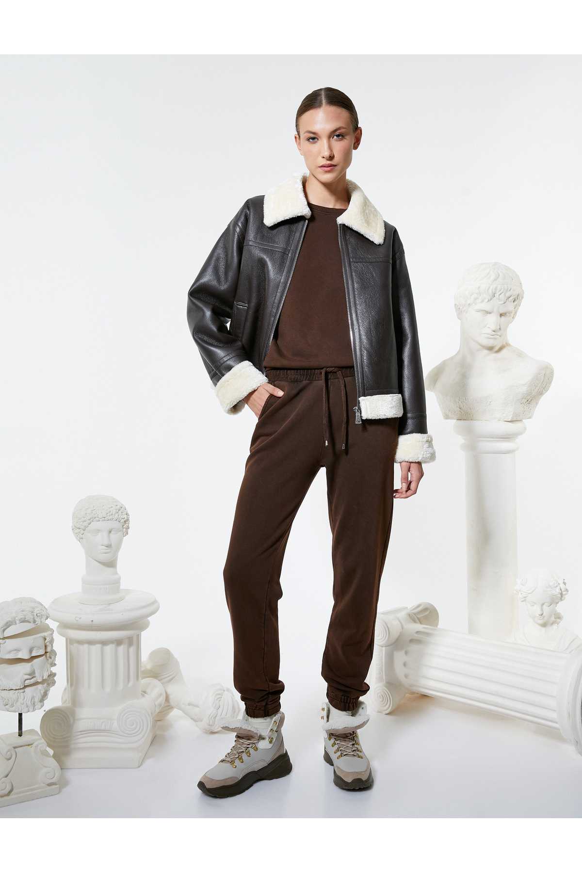 شلوار ورزشی Jogger با جیب توری کمری