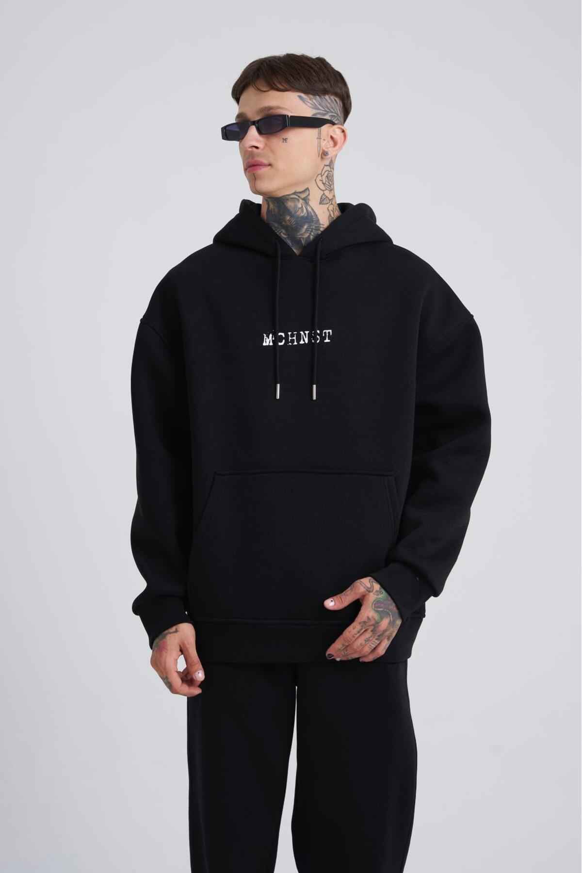 سویشرت مردانه با چاپ خوب و بد اکرو سایز بزرگ