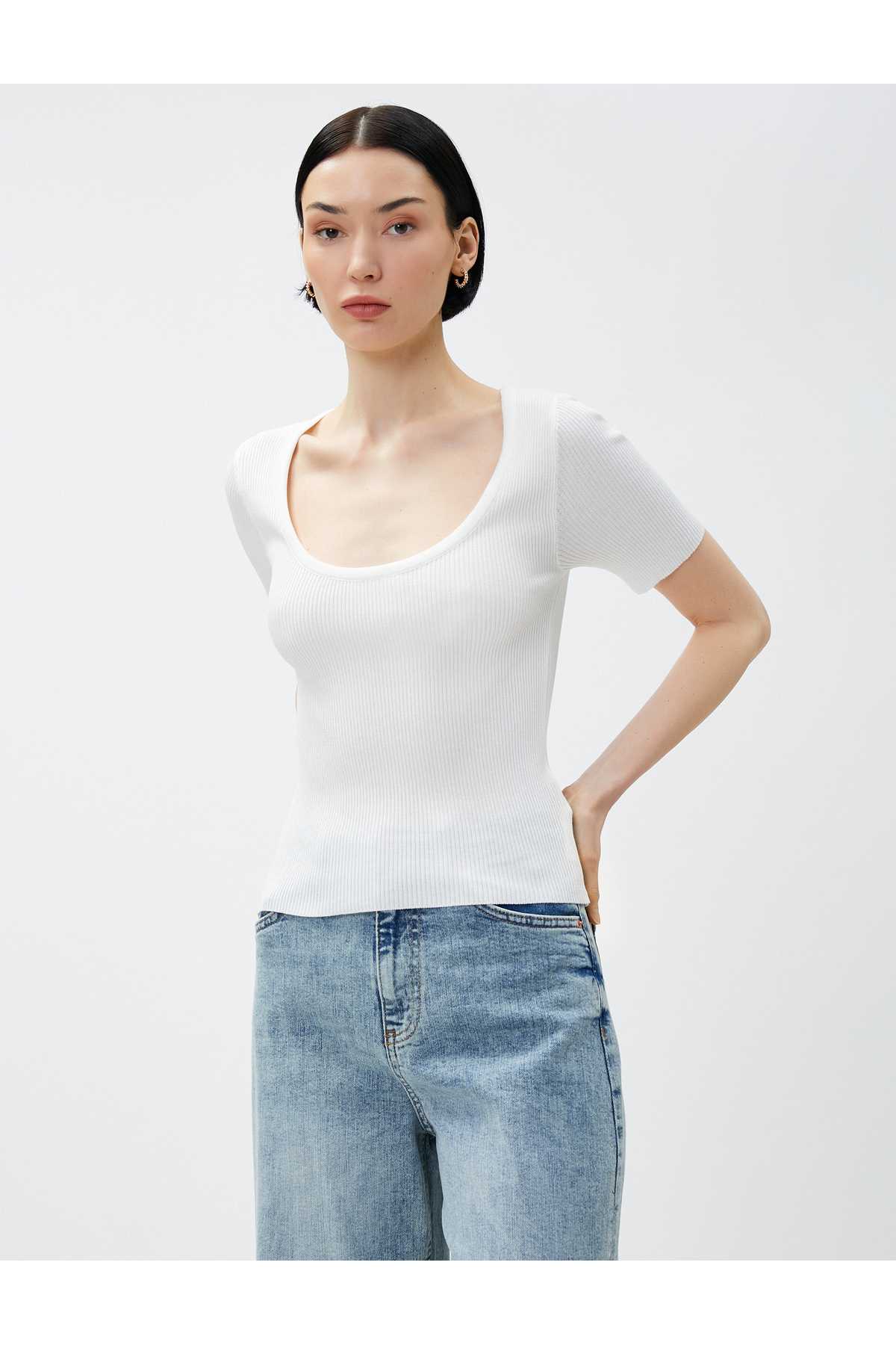 ژاکت بافتنی آستین کوتاه