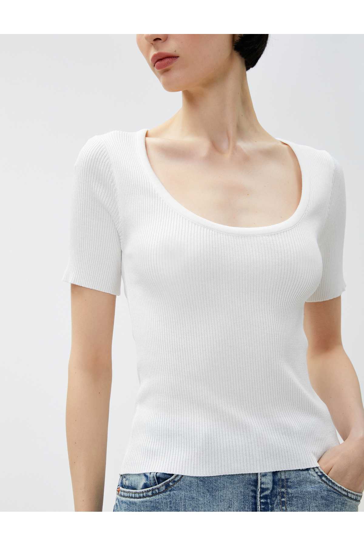 ژاکت بافتنی آستین کوتاه