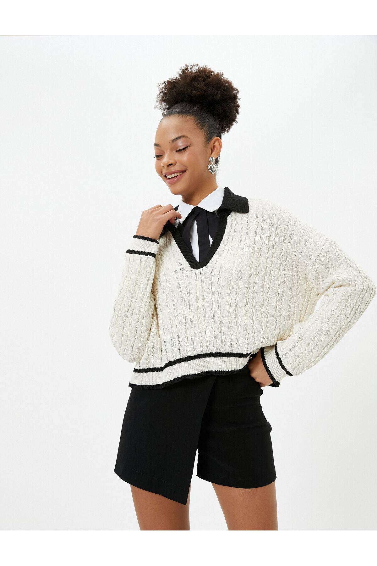 دامن شورت پارچه ویسکوز ترکیبی معمولی کمر باریک