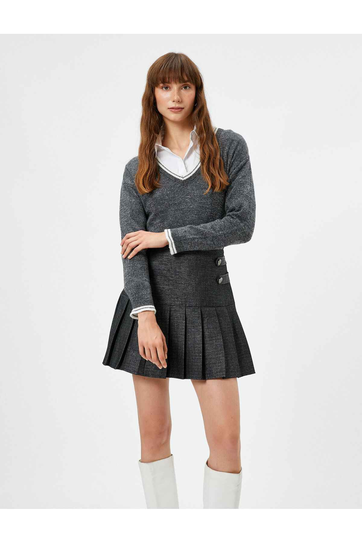 ژاکت بافتنی دو لایه