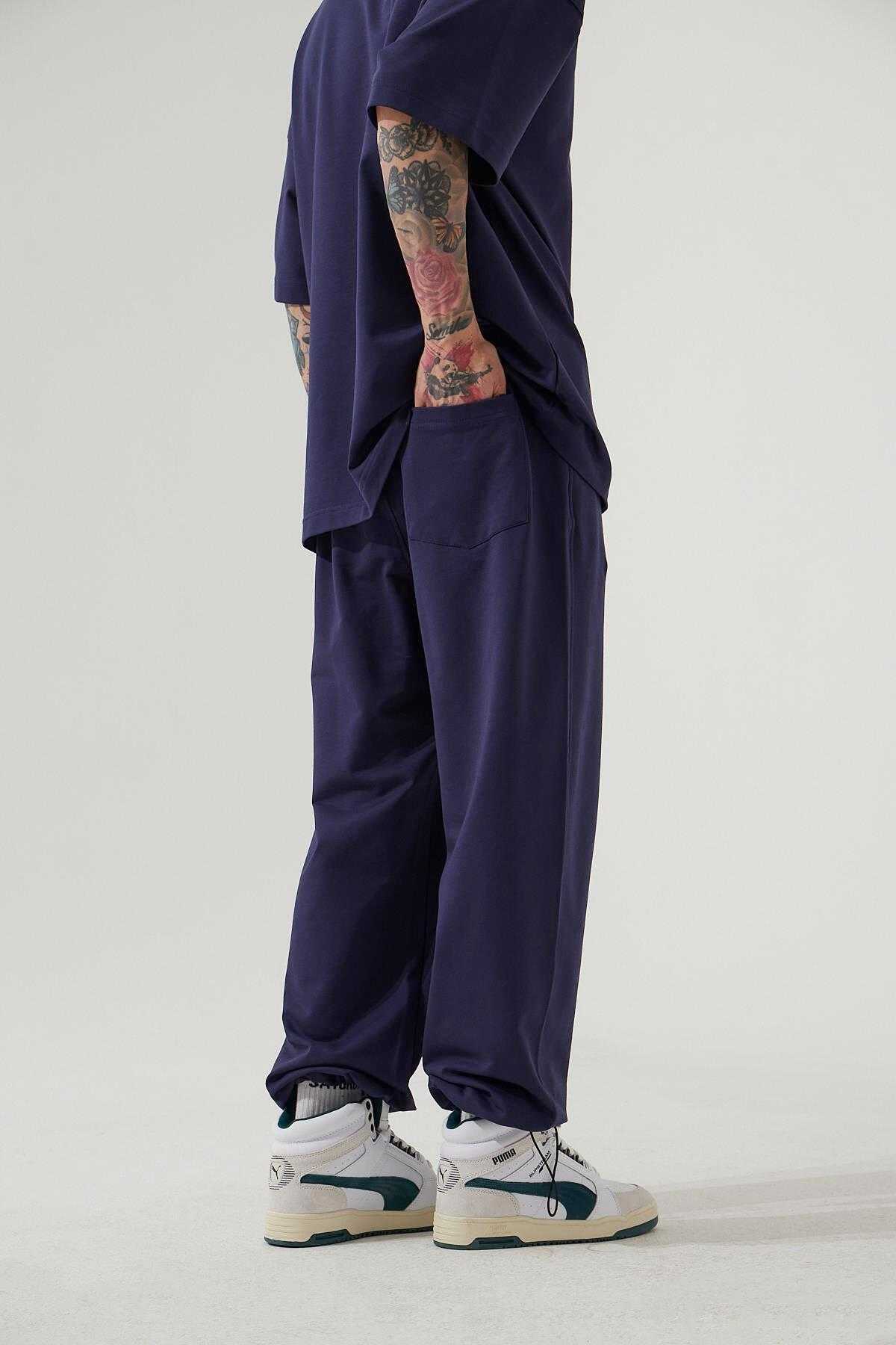 شلوار ورزشی گشاد یاسی گشاد مردانه