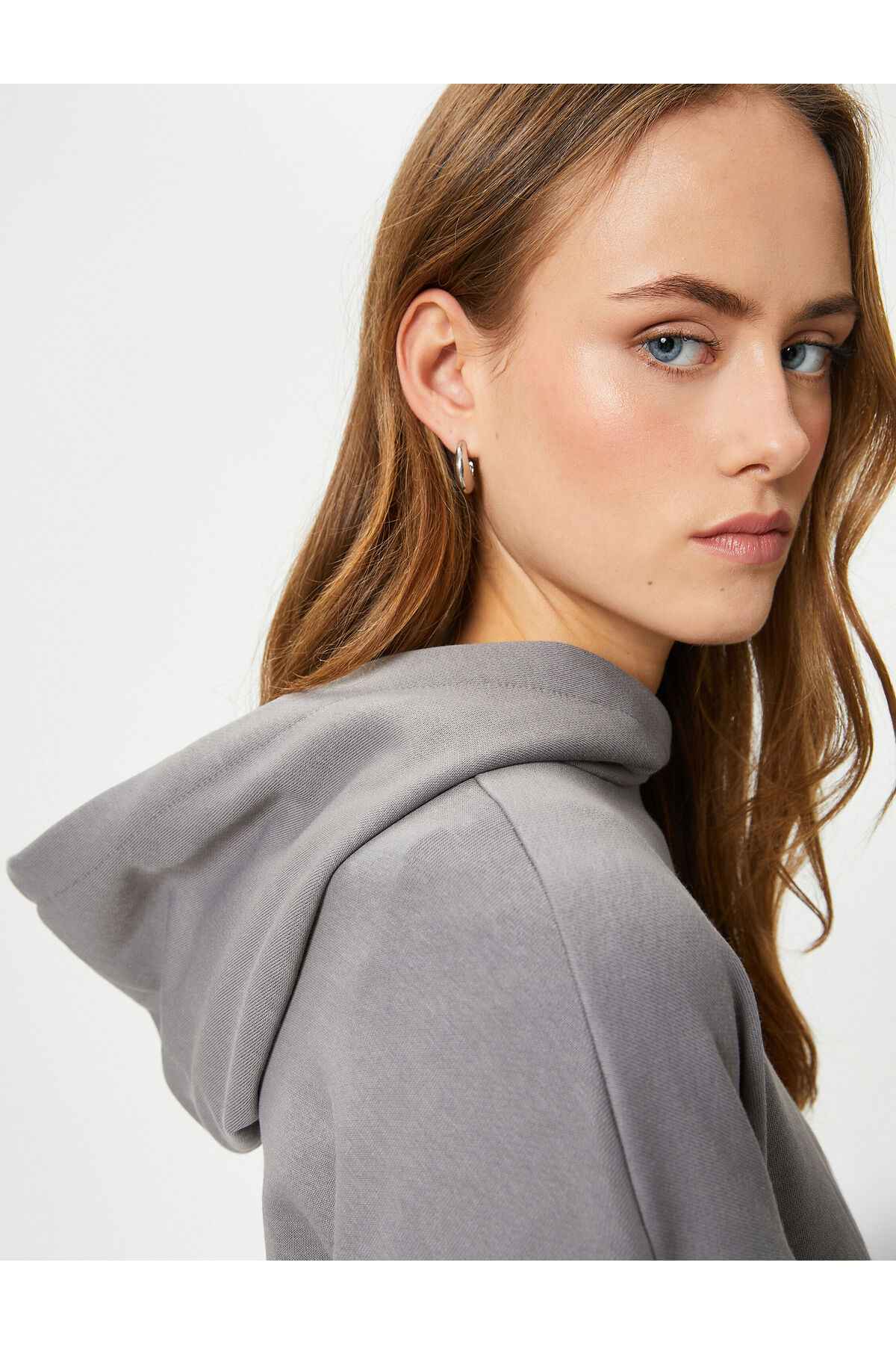 ترکیب پنبه ای سویشرت کلاهدار پایه