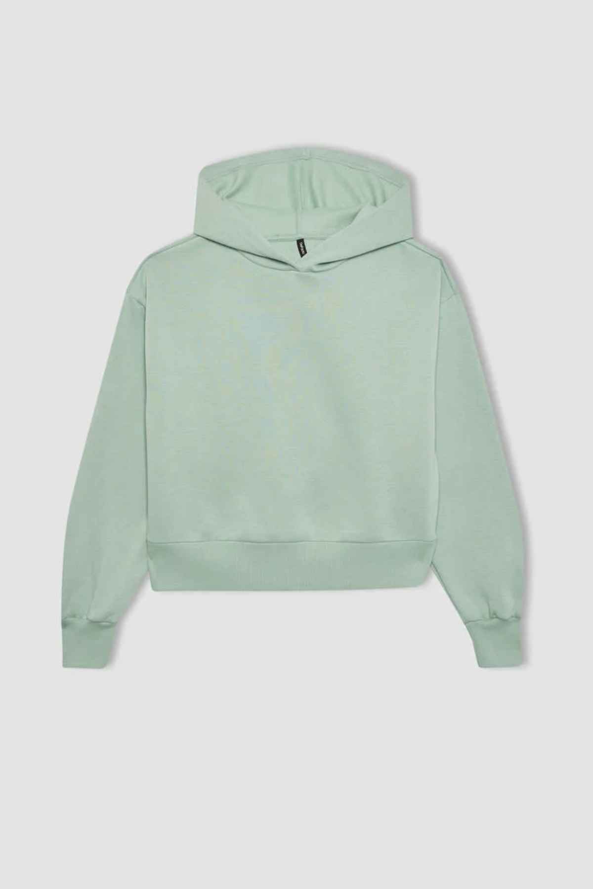 سویشرت با کلاه ضخیم باکسی فیت