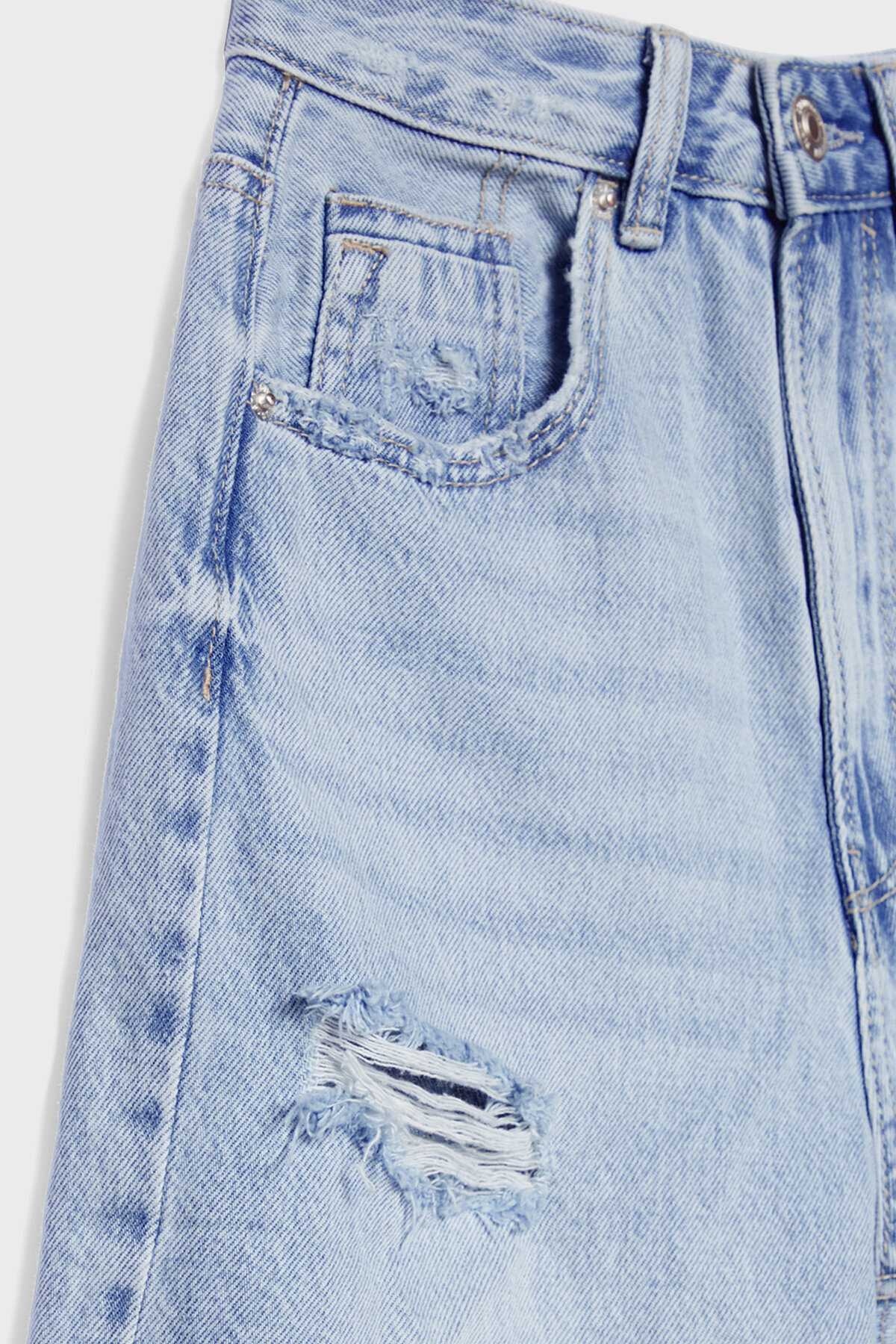 شورت جین بلند زنانه اکرو