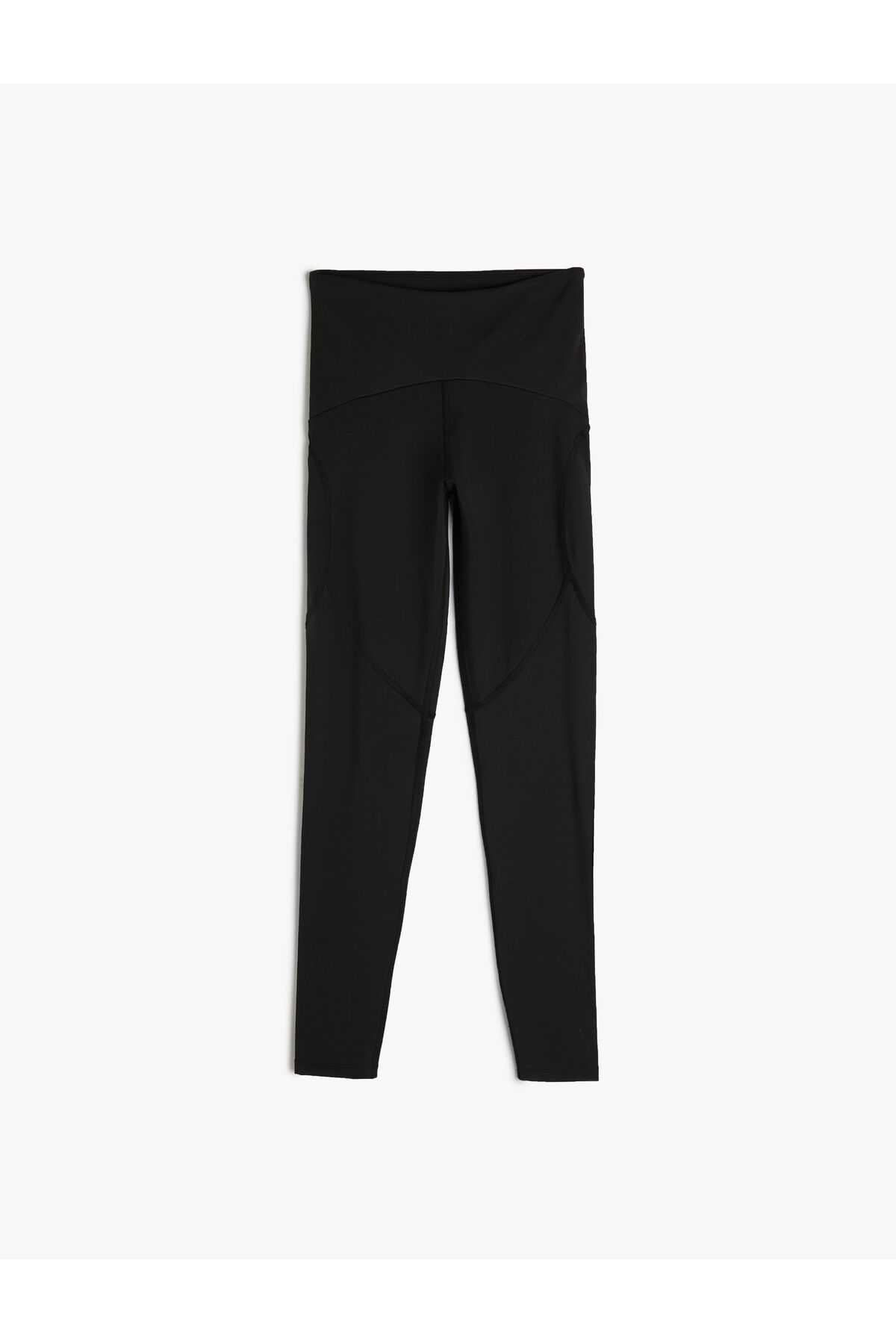 شلوار ساق بلند اسپرت باریک با جزئیات دوخت