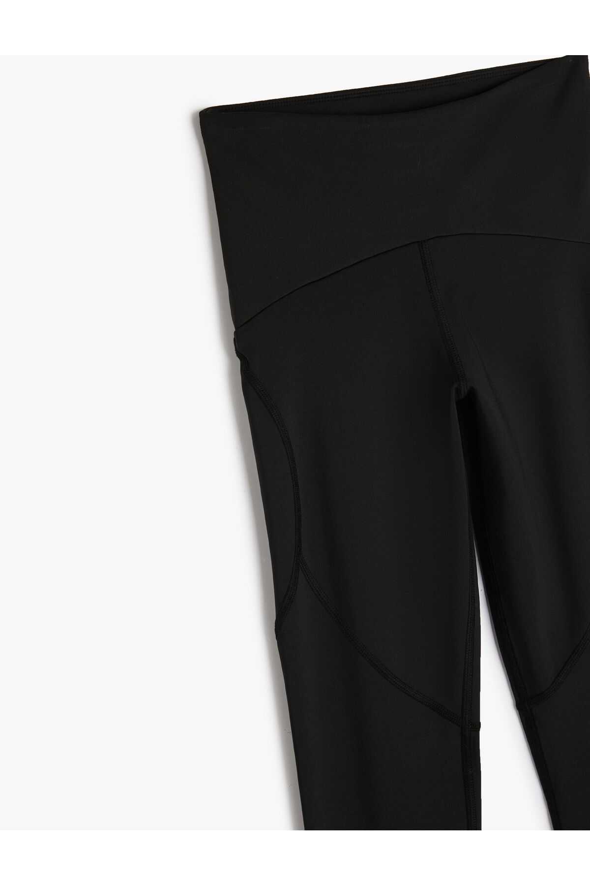 شلوار ساق بلند اسپرت باریک با جزئیات دوخت