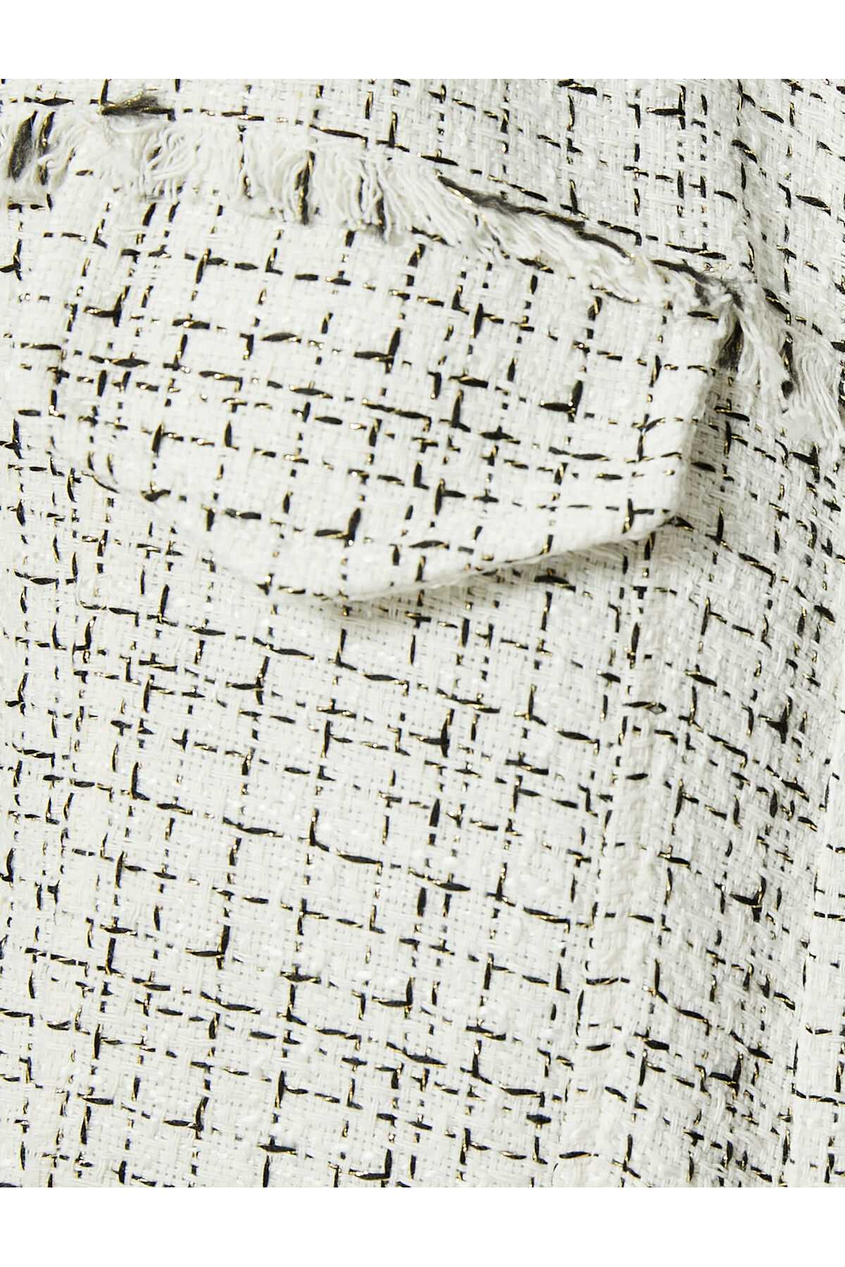 ژاکت تیشرت با جزئیات دکمه نقره ای و جیب فلپ