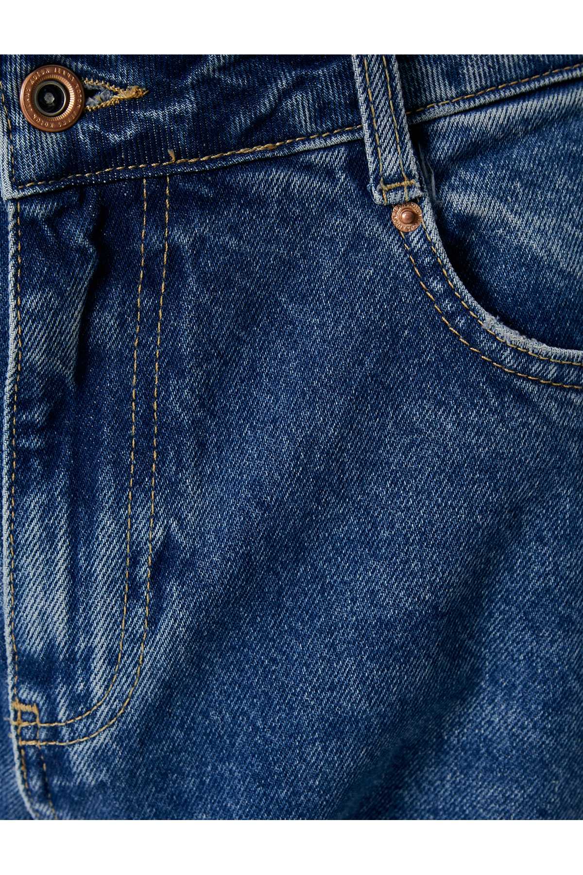 جین جین مامان فیت پنبه جیبی استاندارد - مامان جین