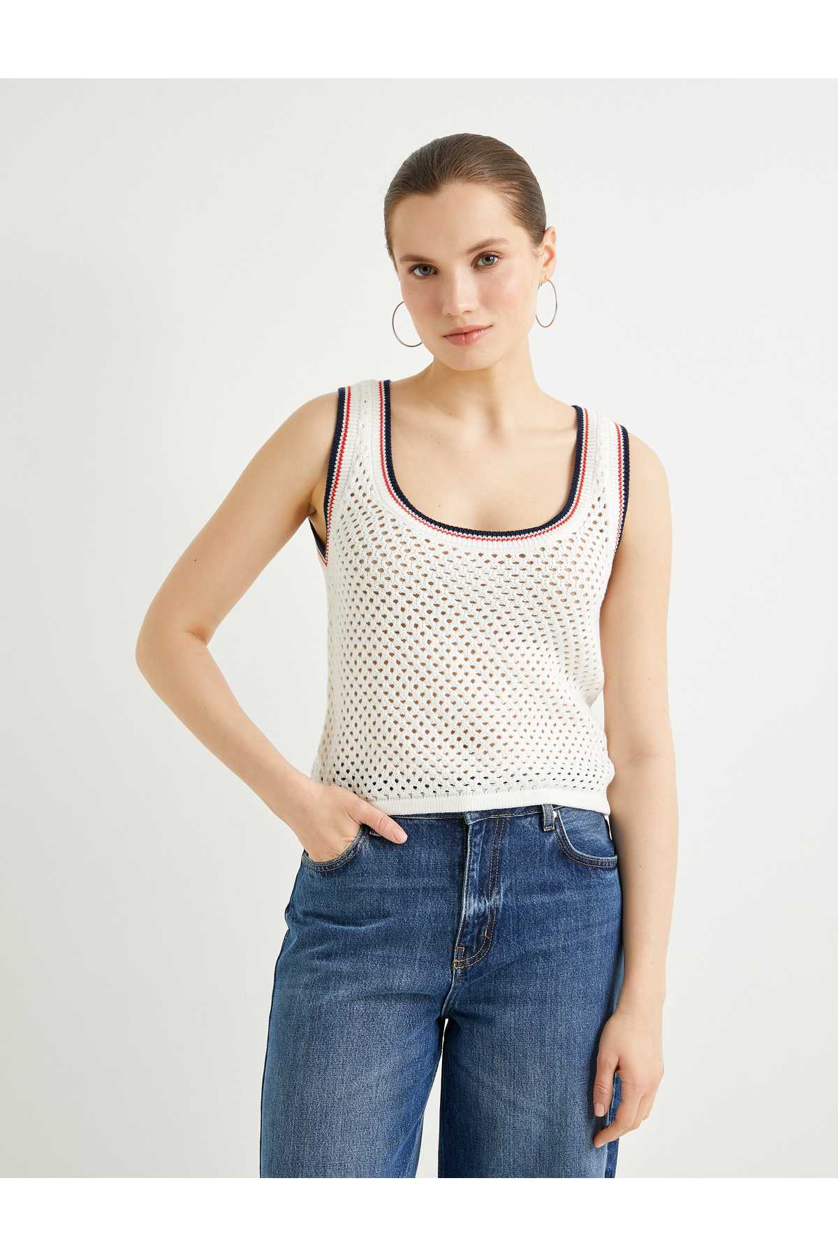 بند ضخیم ورزشکار روباز یقه U