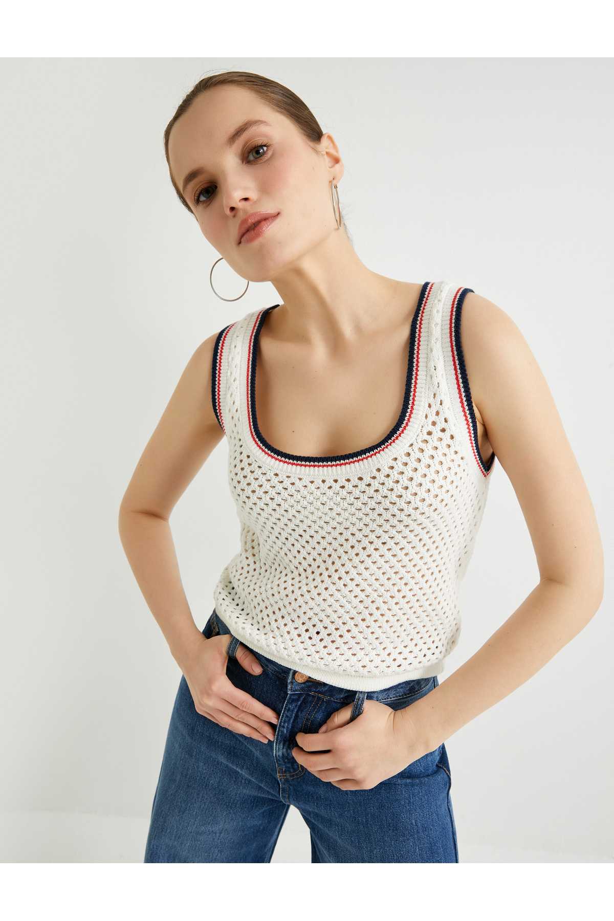 بند ضخیم ورزشکار روباز یقه U