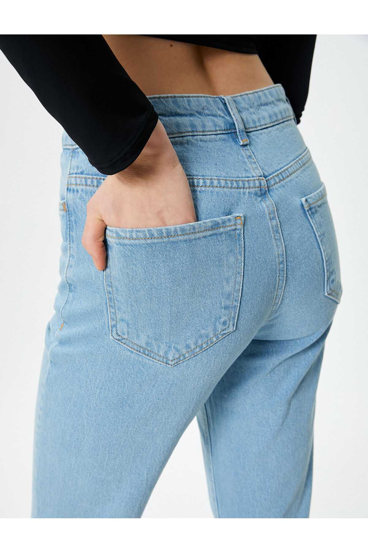 Mom Fit Jeans Relaxed Cut Light Slim Leg - Mom Jean