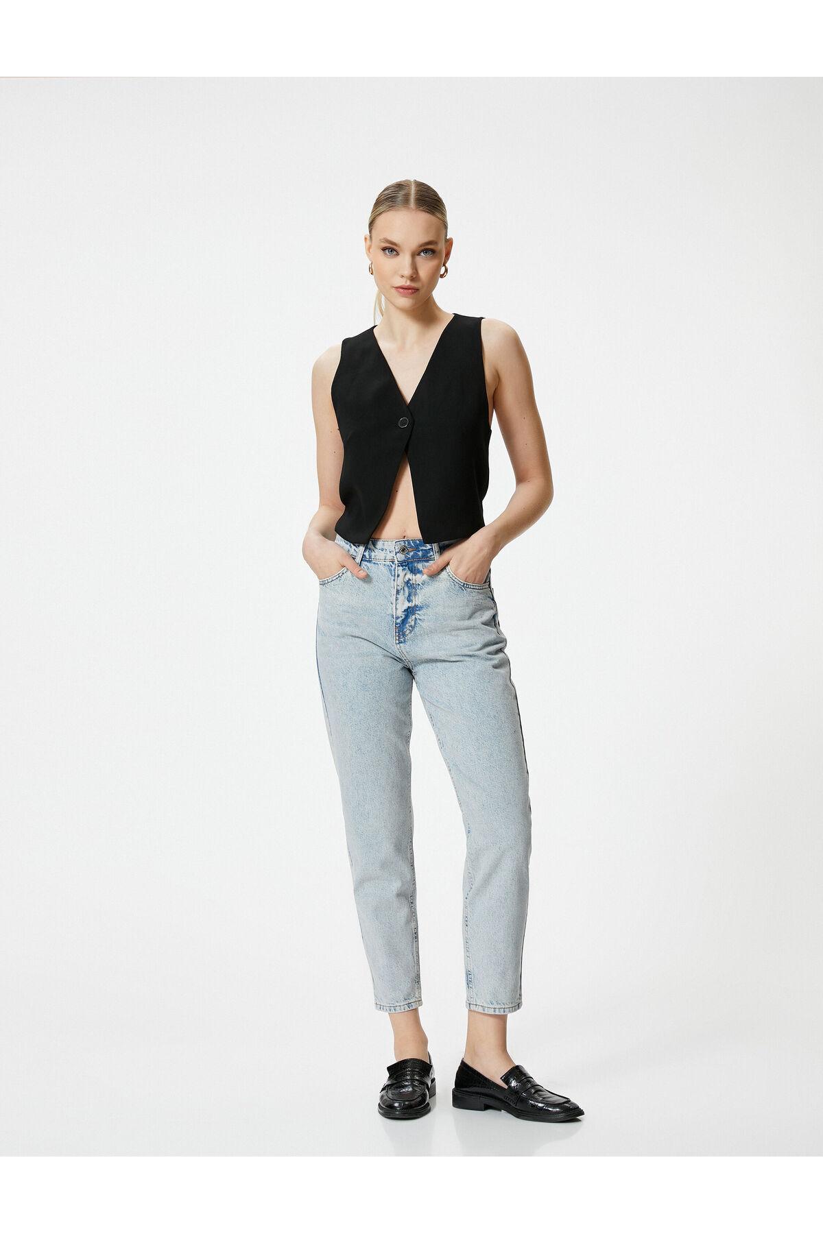 Mom Fit Jeans Relaxed Cut Light Slim Leg - Mom Jean