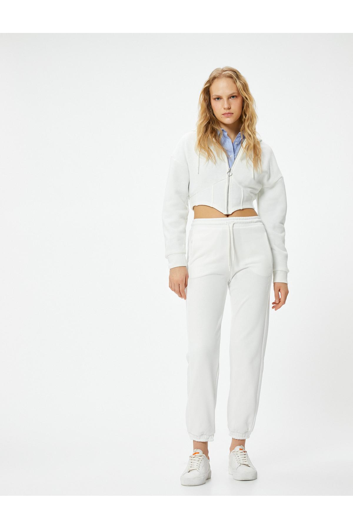 شلوار ورزشی Jogger با جیب های الاستیک کمر و پا