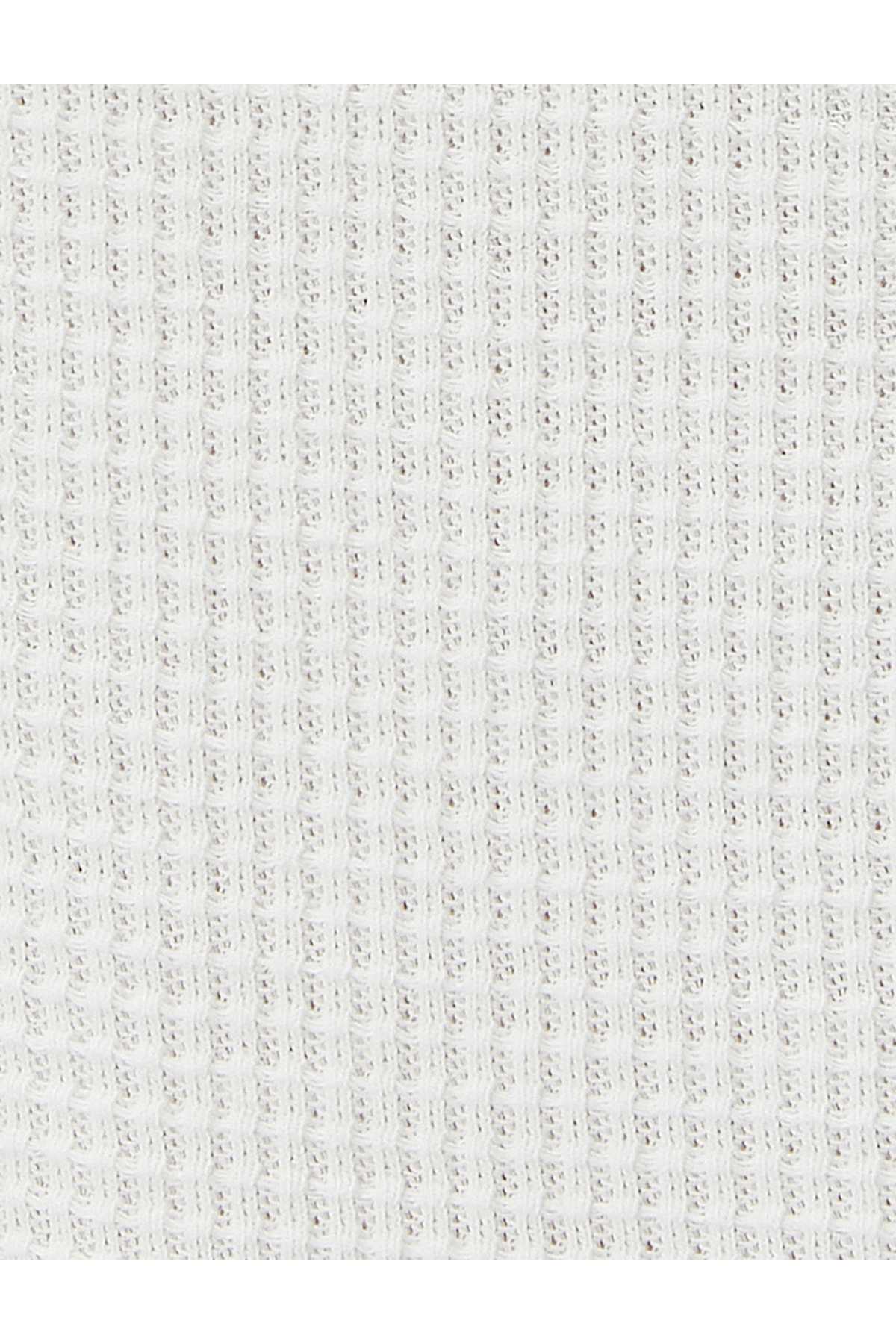 تیشرت پایه یقه گرد-آستین کوتاه نخی بافت دار