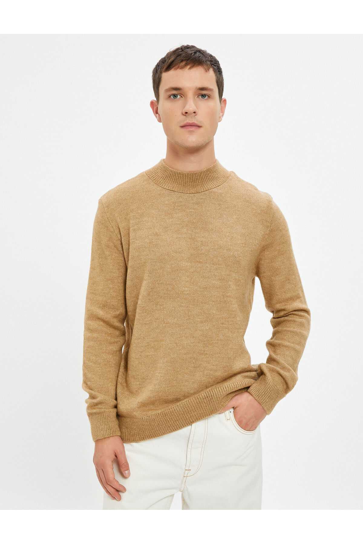 ژاکت بافتنی پایه نیم یقه یقه اسلیم