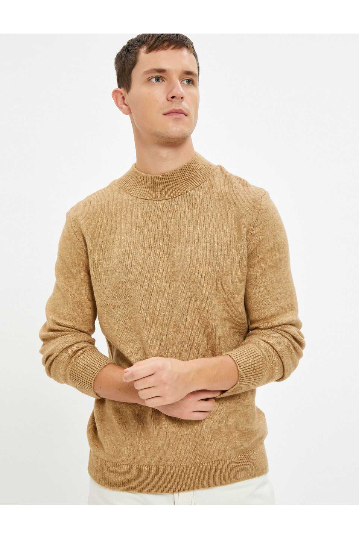 ژاکت بافتنی پایه نیم یقه یقه اسلیم