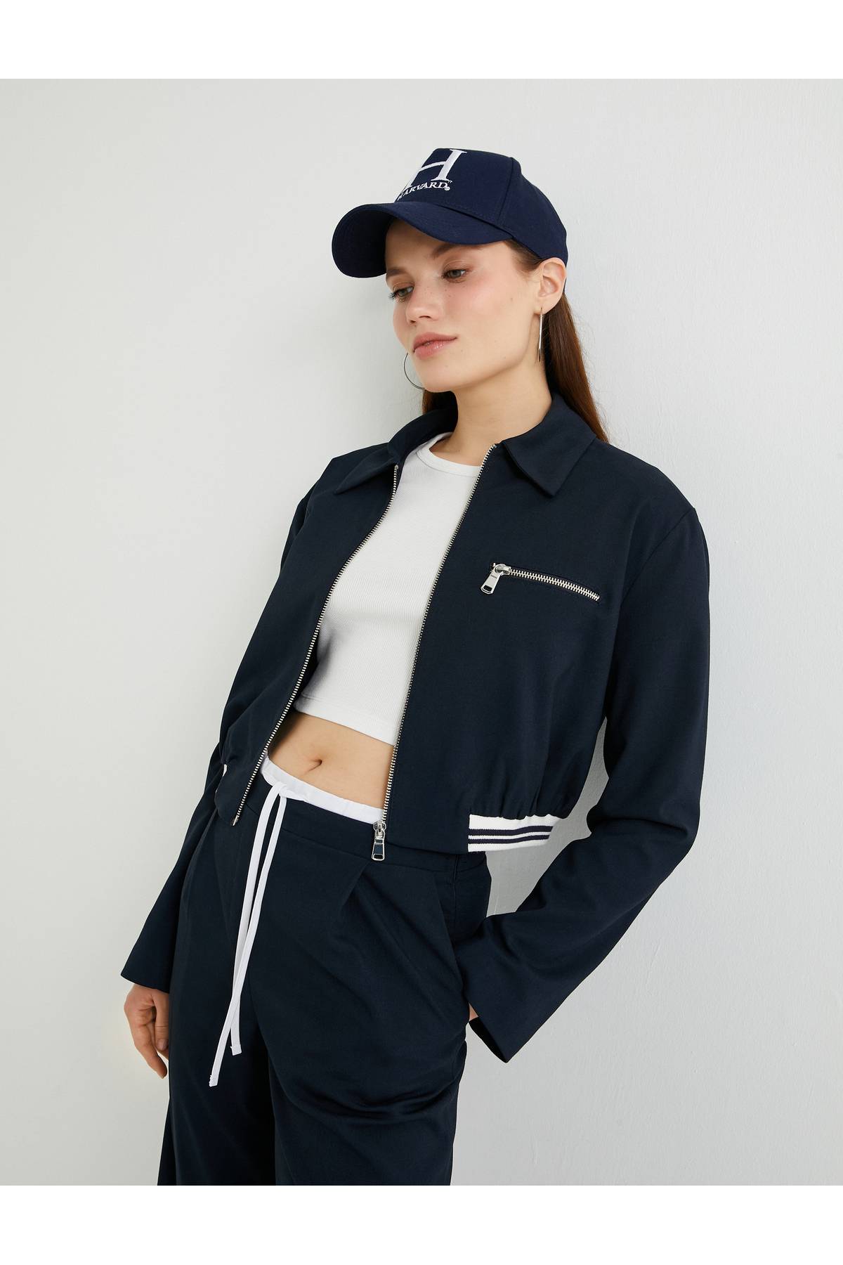 جیب زیپ دار ژاکت بمب افکن