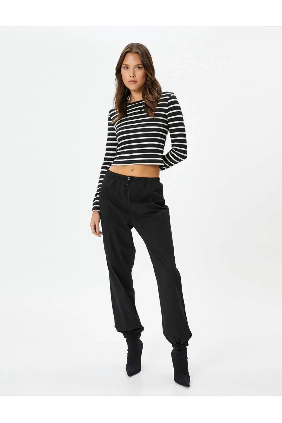 جیب شلوار چتر نجات الاستیک پنبه ای