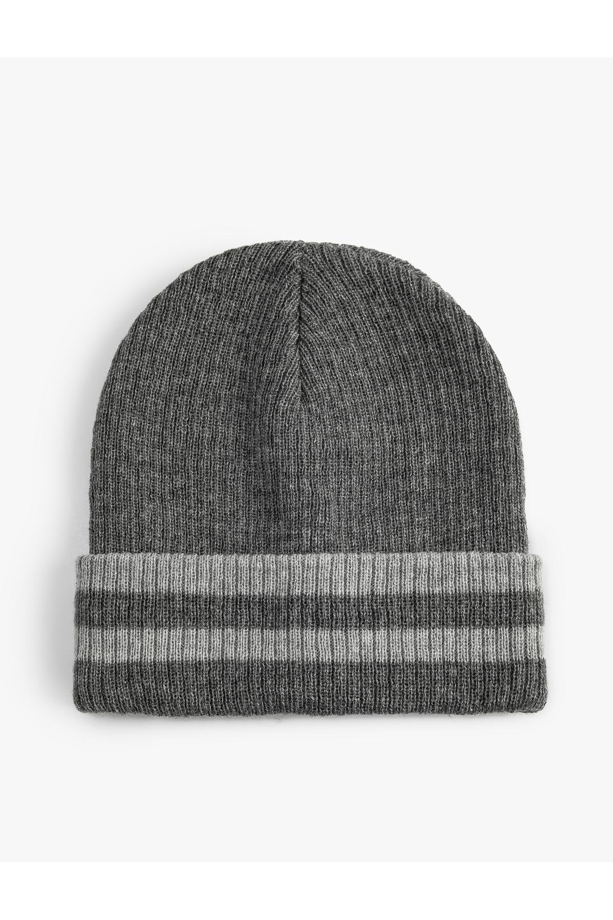 کالج کلاه بافتنی تاشو راه راه دقیق