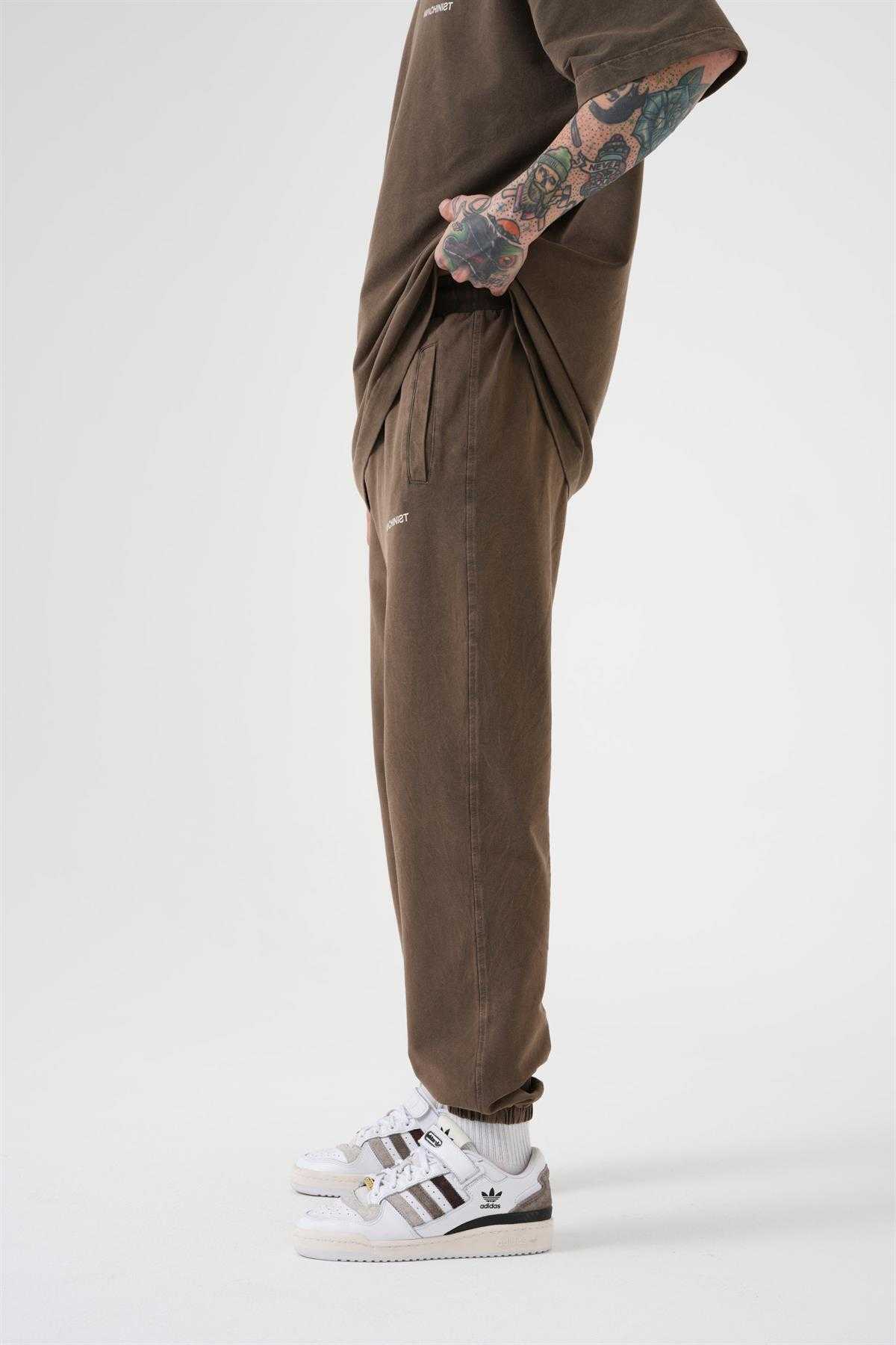 شلوار ورزشی معمولی و لوکس قابل شستشو با رنگ قهوه ای