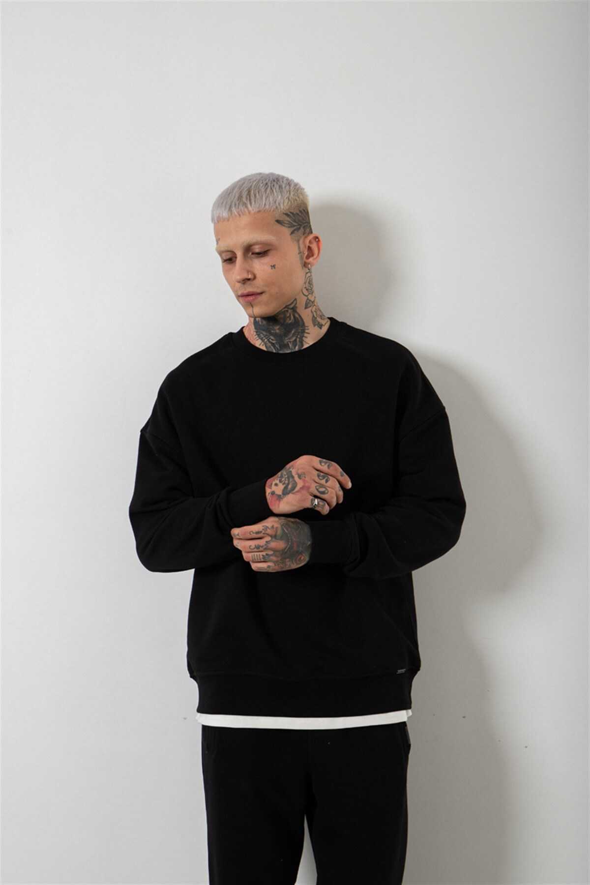 سویشرت مردانه پایه جامد خاکستری روشن