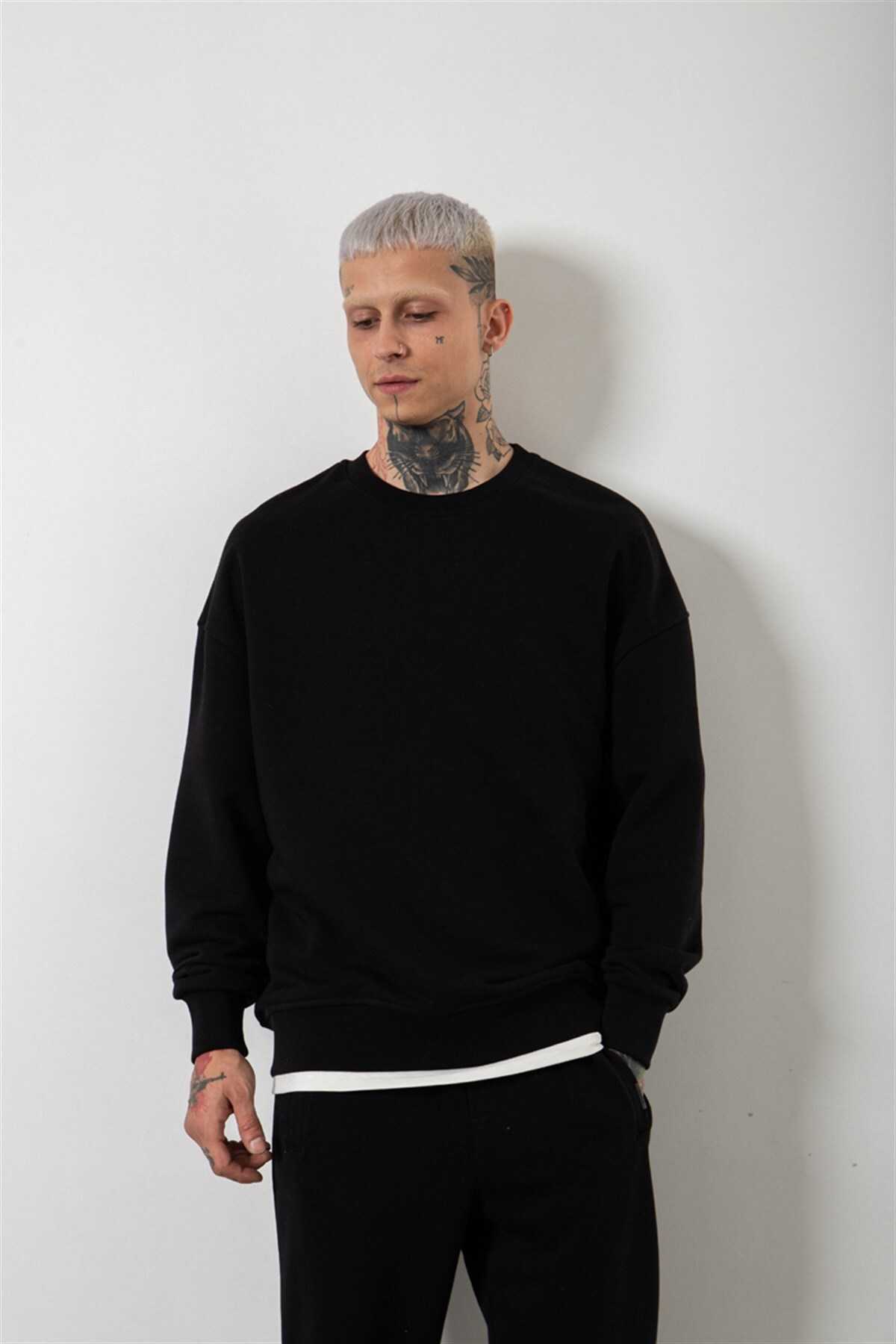 سویشرت مردانه پایه جامد خاکستری روشن