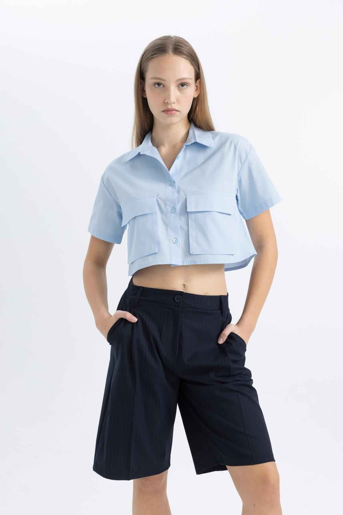 پیراهن برش آستین کوتاه با سایز بزرگ