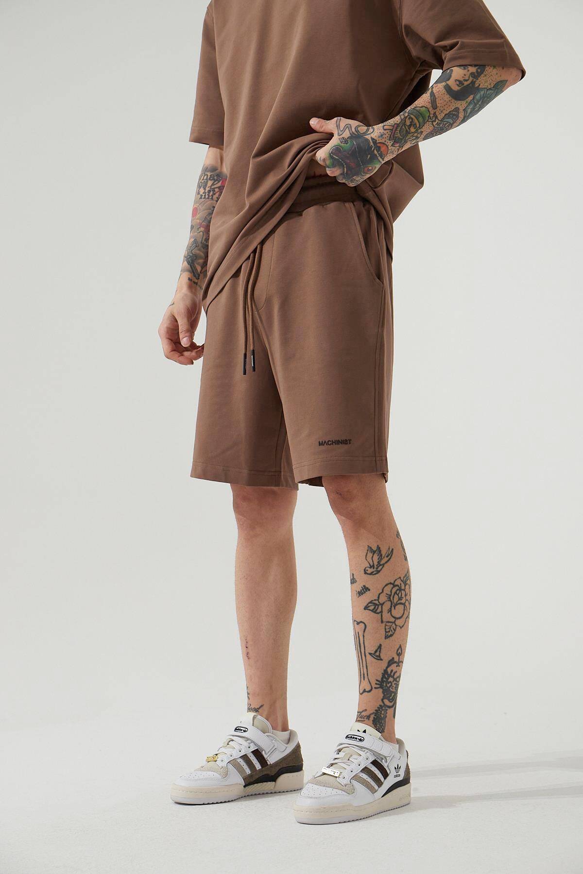 شلوارک ساده خاکستری مردانه