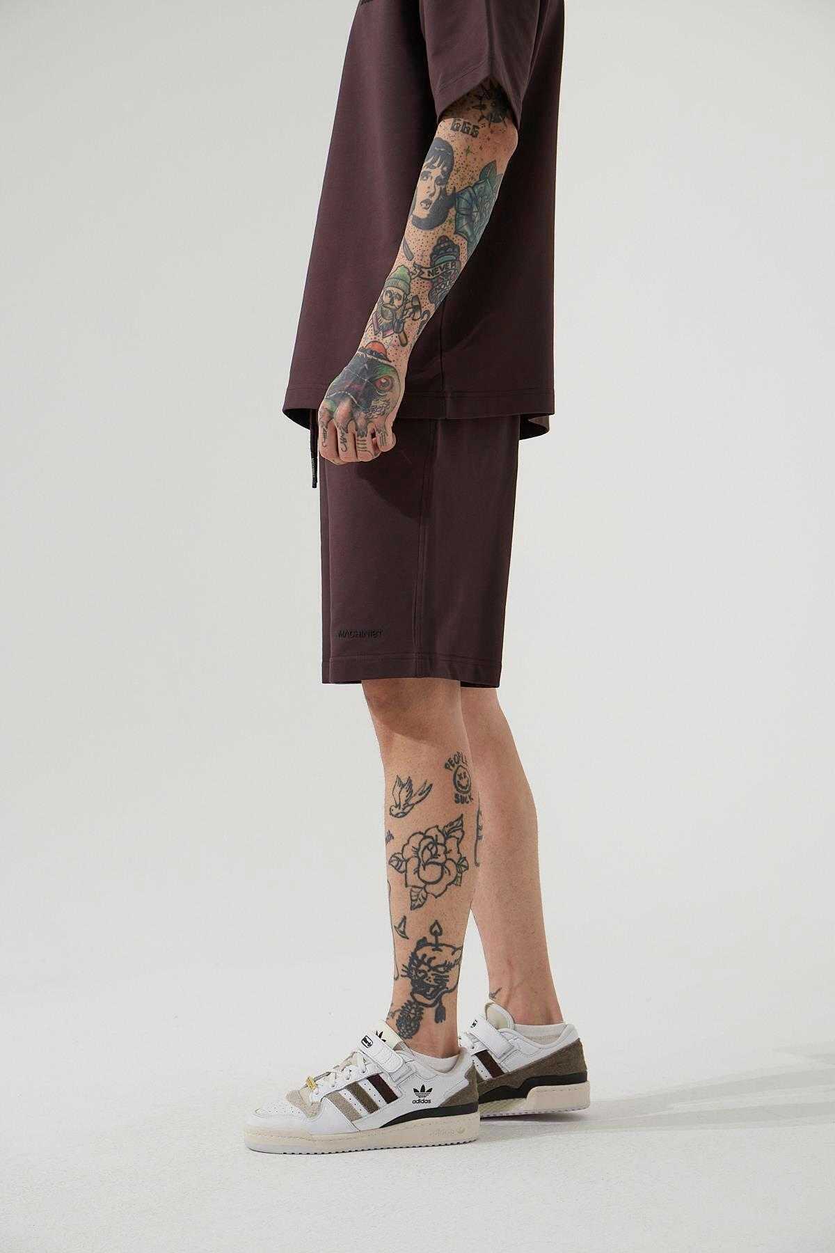 شلوارک ساده خاکستری مردانه