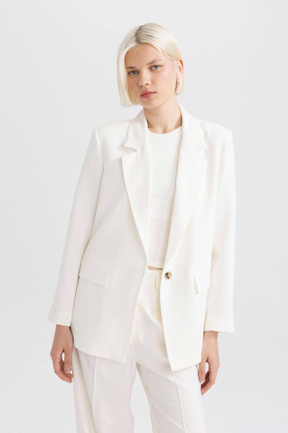 کاپشن کتانی ترکیبی اور سایز فیت