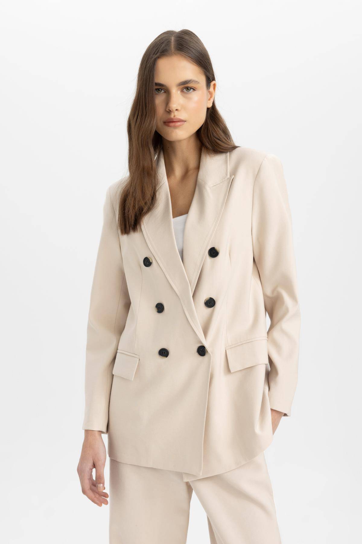 کاپشن یقه ای برگردان سایز بزرگ