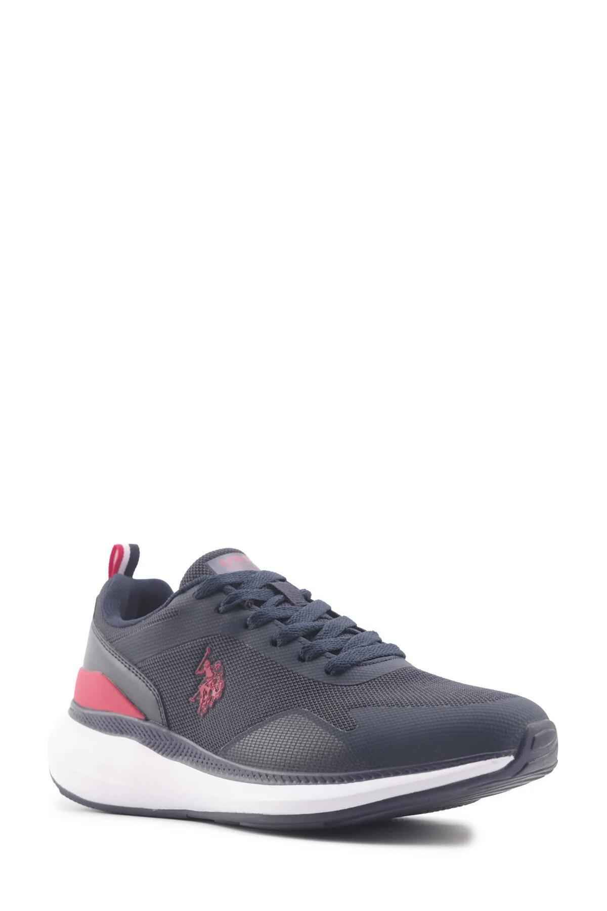 کفش دویدن مردانه سفید-سفید-سرمه ای-قرمز