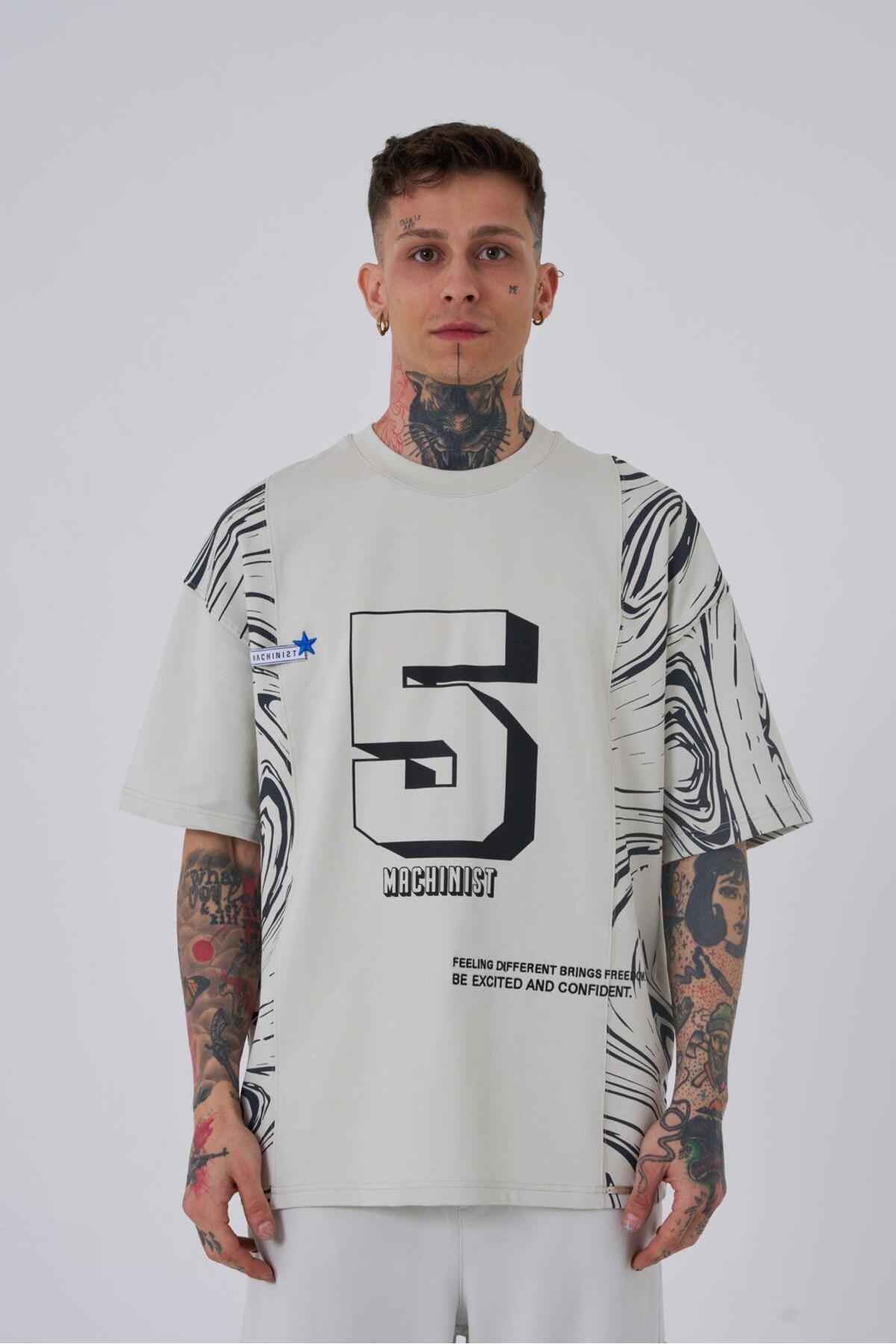 تیشرت مردانه اکرو سایز چاپ شده شماره 5