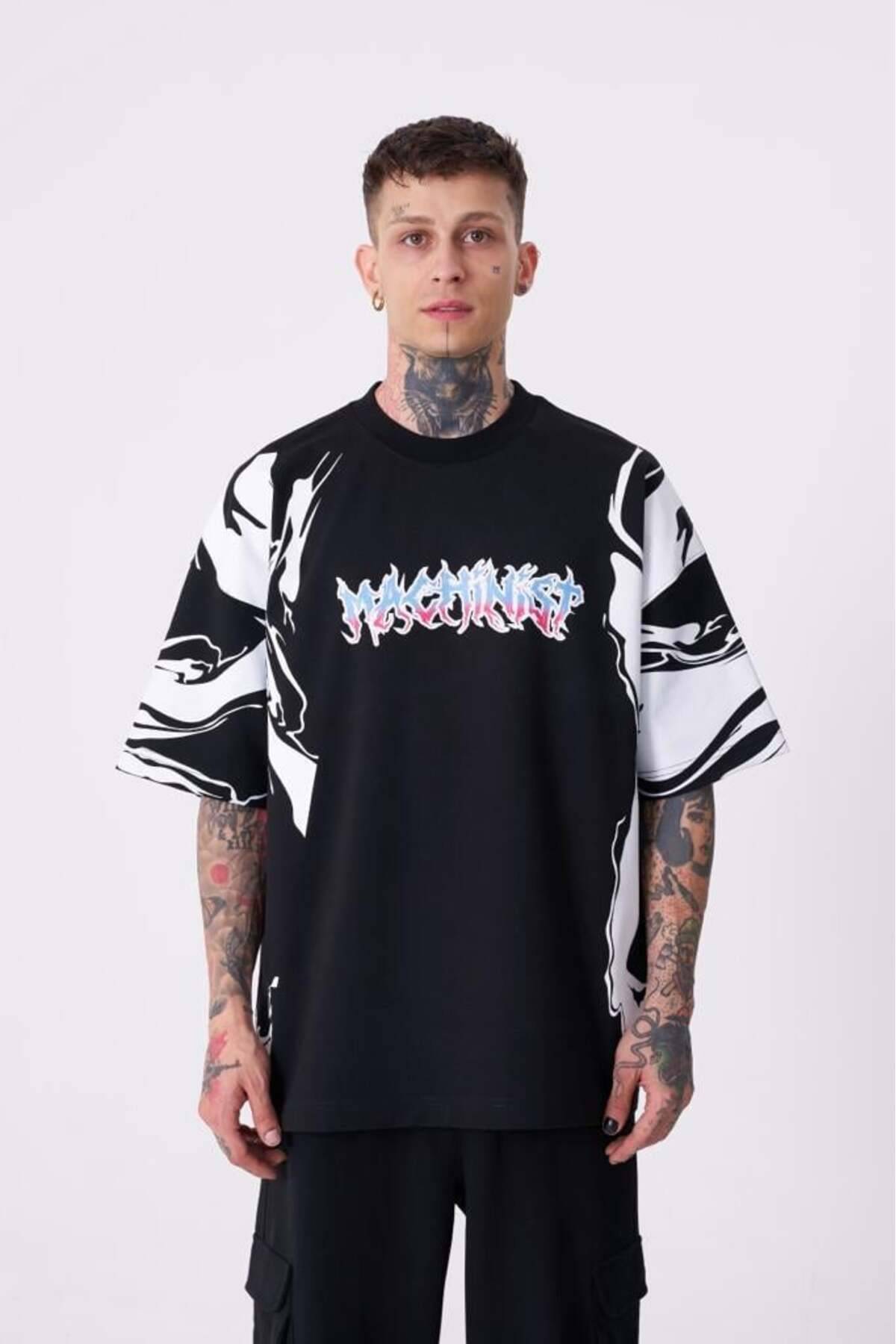 تیشرت اکرو سایز چاپ آستین مردانه