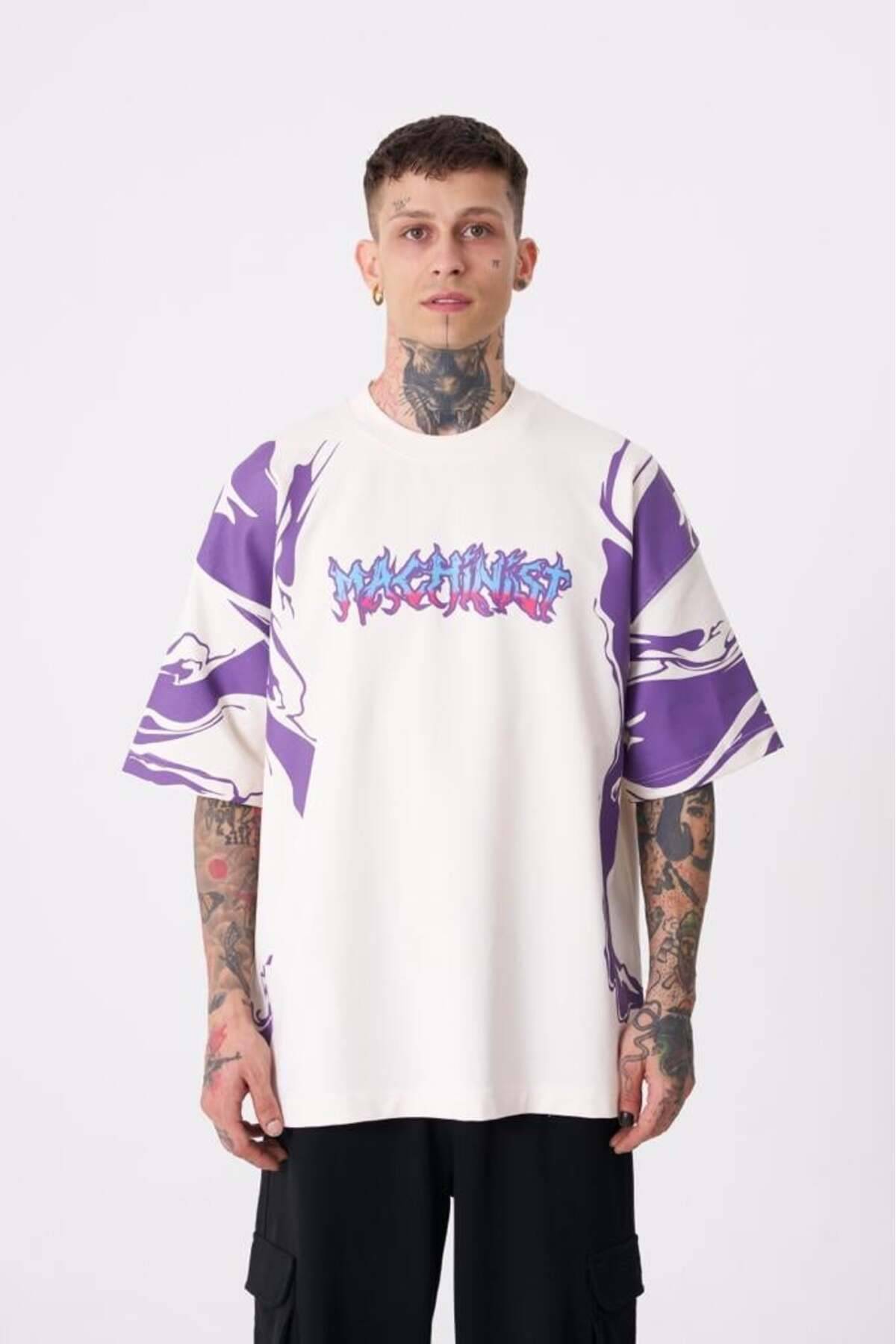 تیشرت اکرو سایز چاپ آستین مردانه