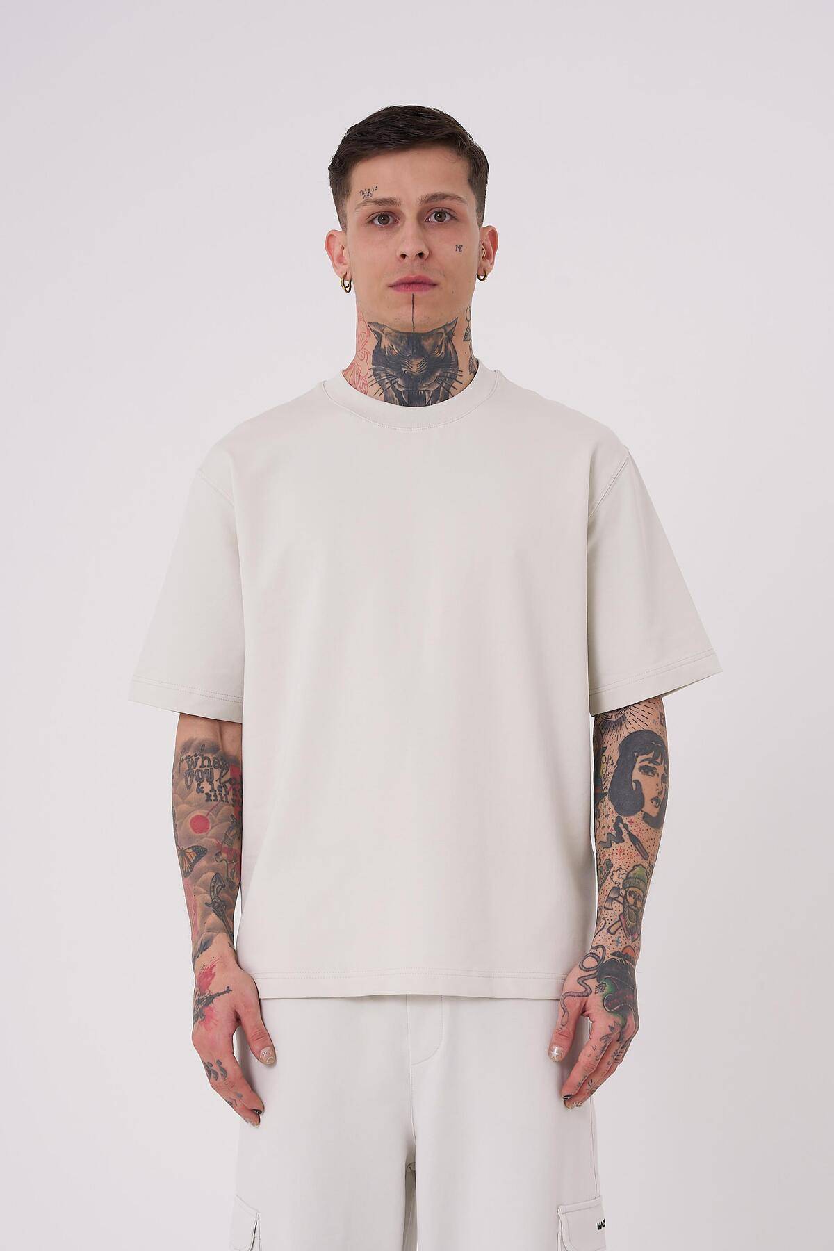 تیشرت مردانه بدون نام پایه ریلکس اکرو